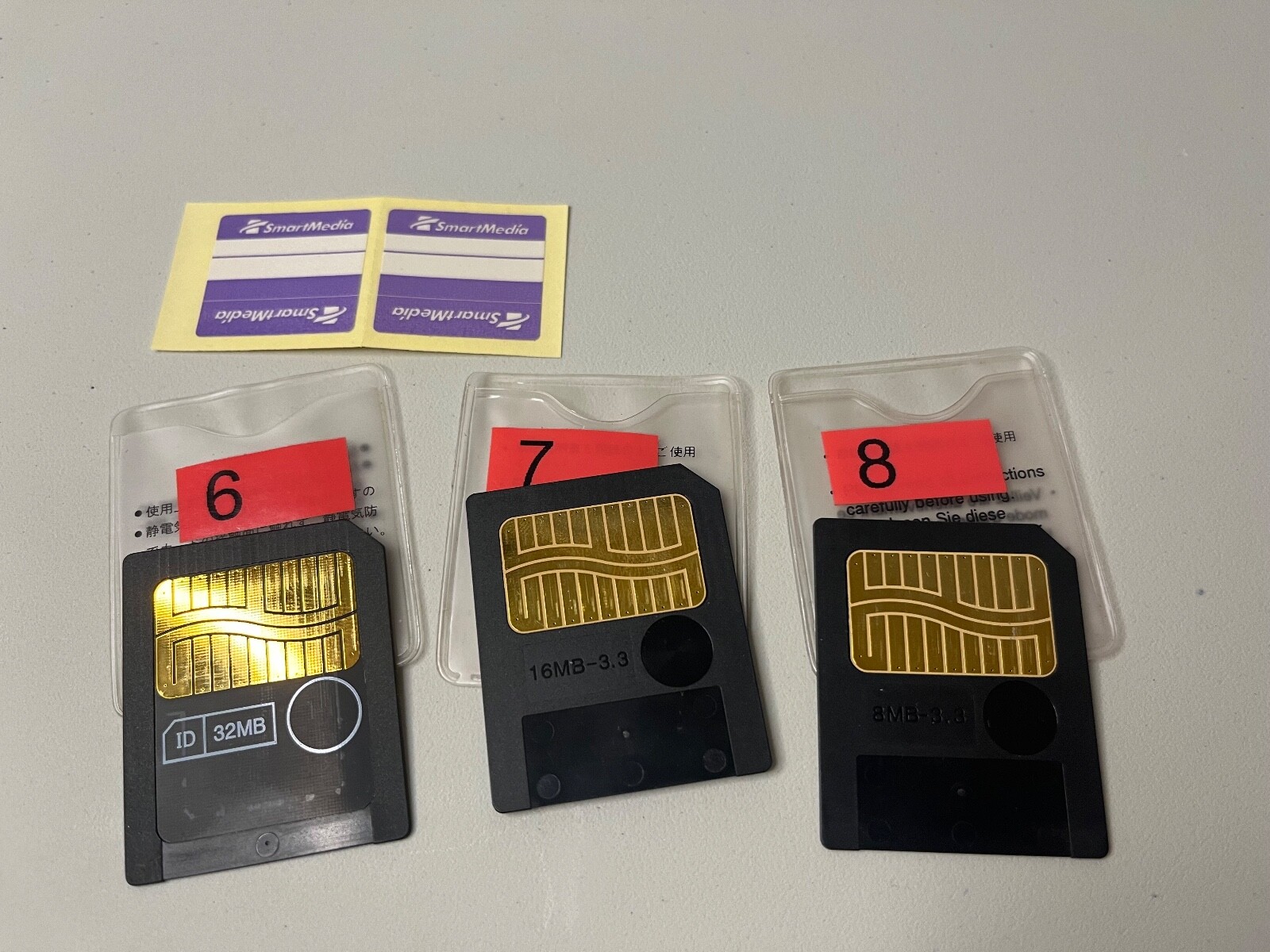 Vintage Olympus SmartMedia 32MB 16MB 8MB Camera Memory Card