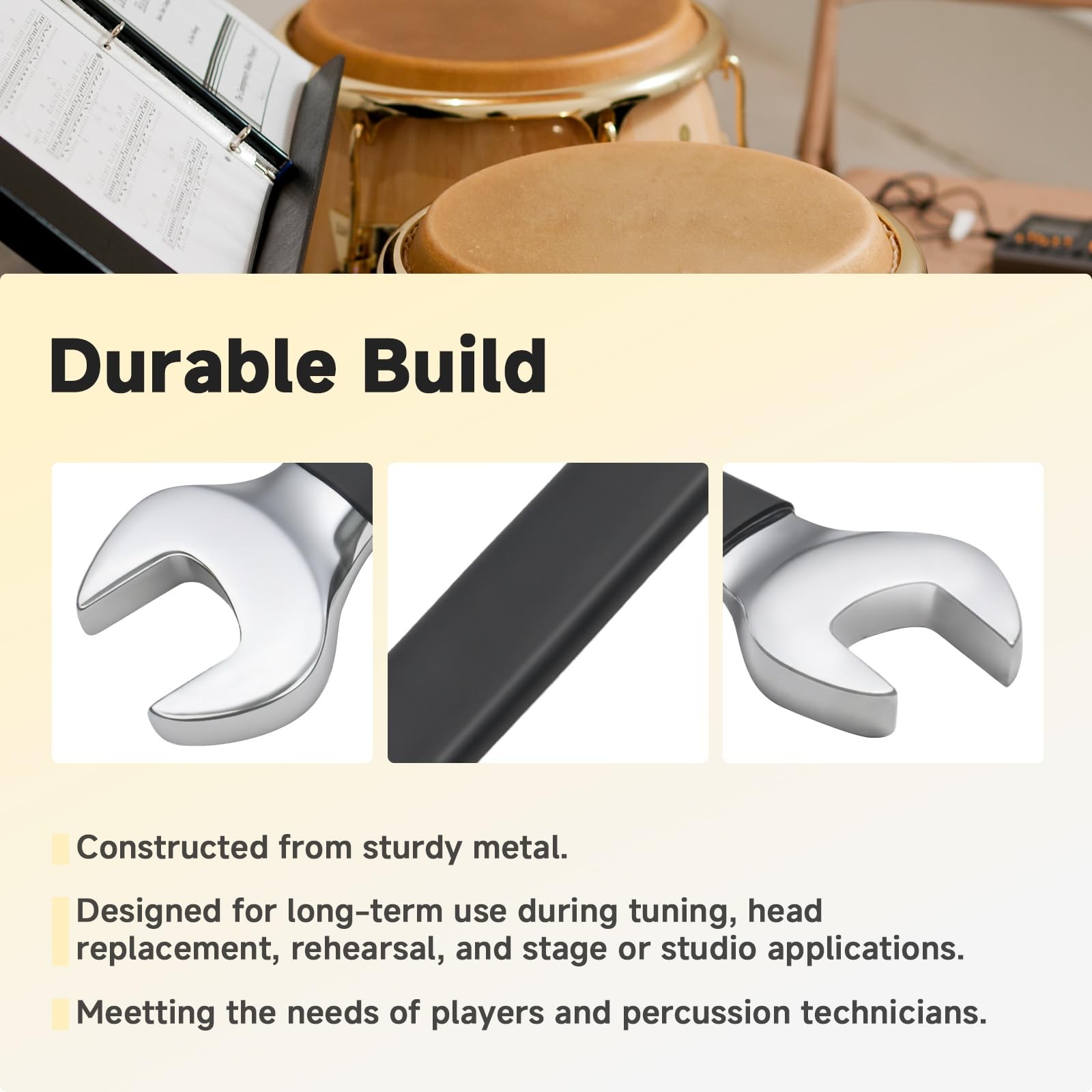 LP227A Tuning Wrench Compatible with LP Conga Bongo Drum Key Hex Nuts