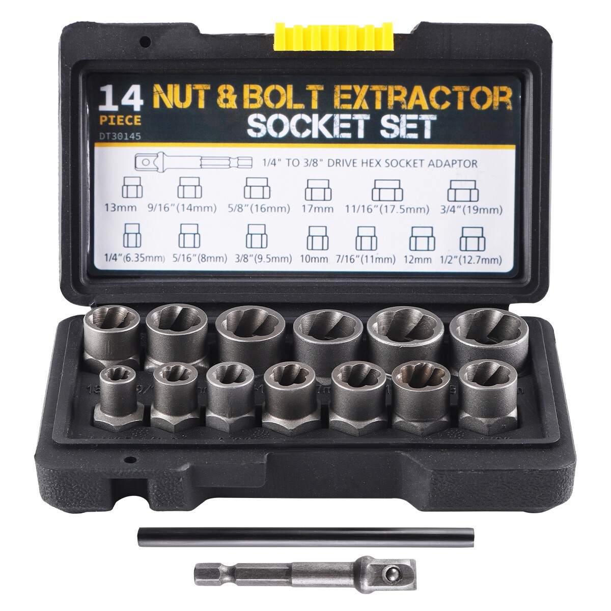15PCS Impact Damaged Bolt Nut Screw Remover Tool Socket Threading Extractor New