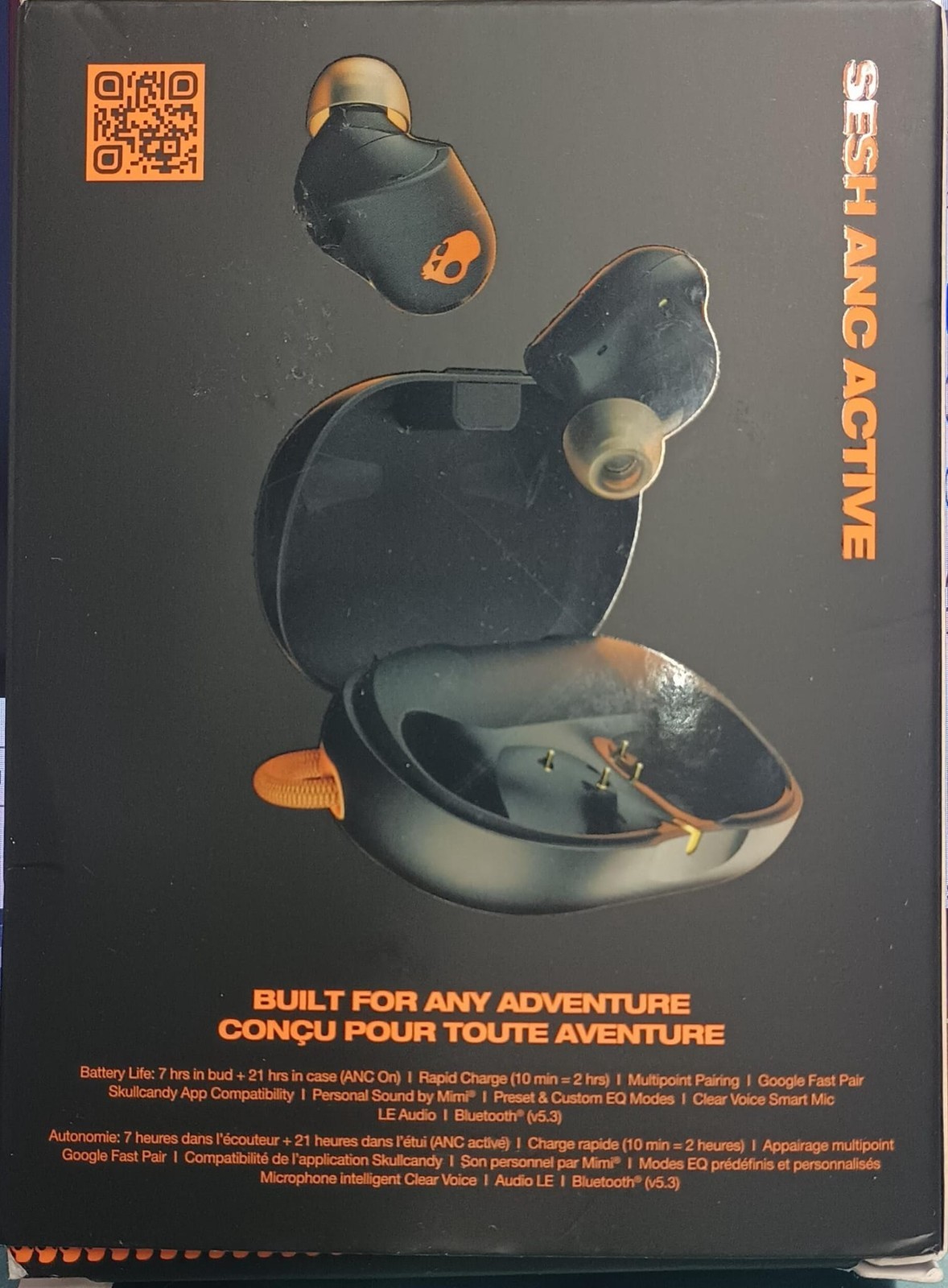 Skullcandy - Sesh ANC Active Noise Canceling True Wireless Earbuds - Black