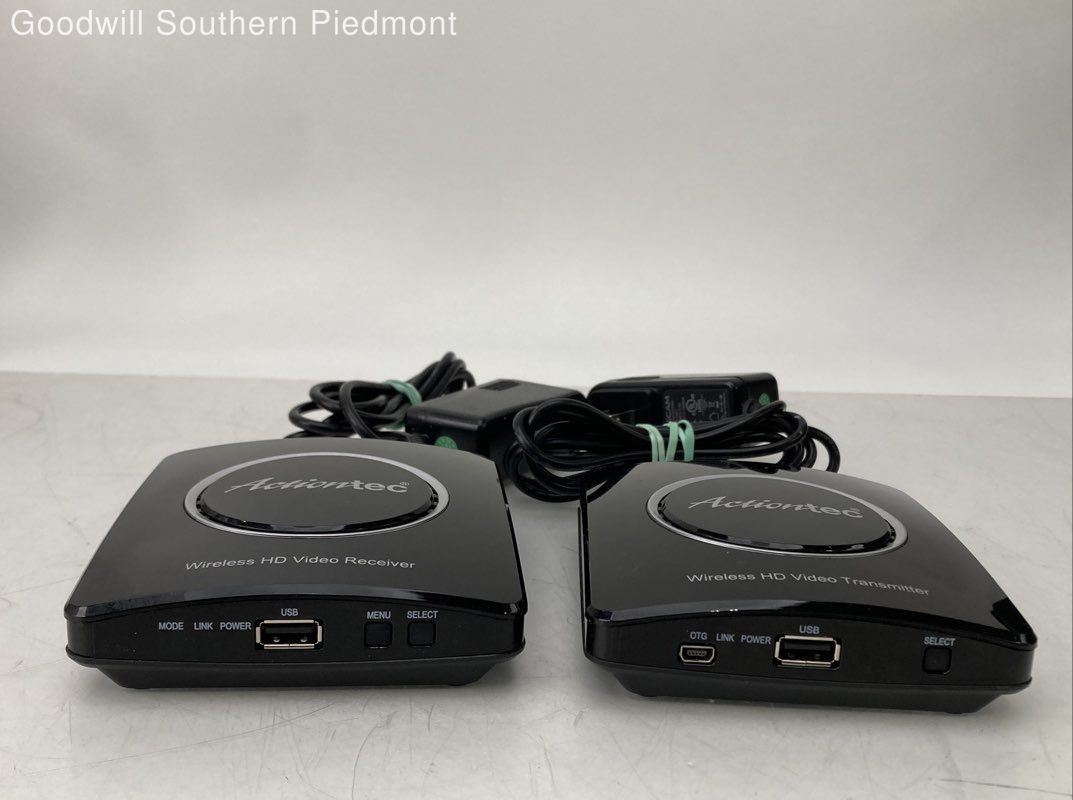 Actiontec MWTV2TX MWTV2RX Wireless HD Video Transmitter Receiver Bundle - Tested