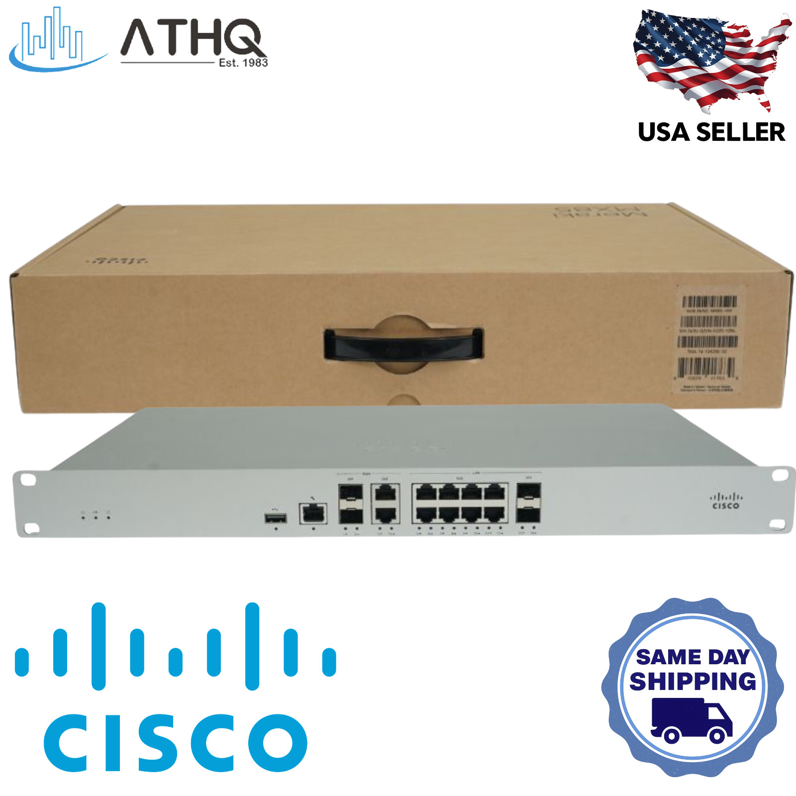 Cisco Meraki MX85-HW Cloud-Managed SD-WAN Security Firewall 1 Gbps Unclaimed NEW