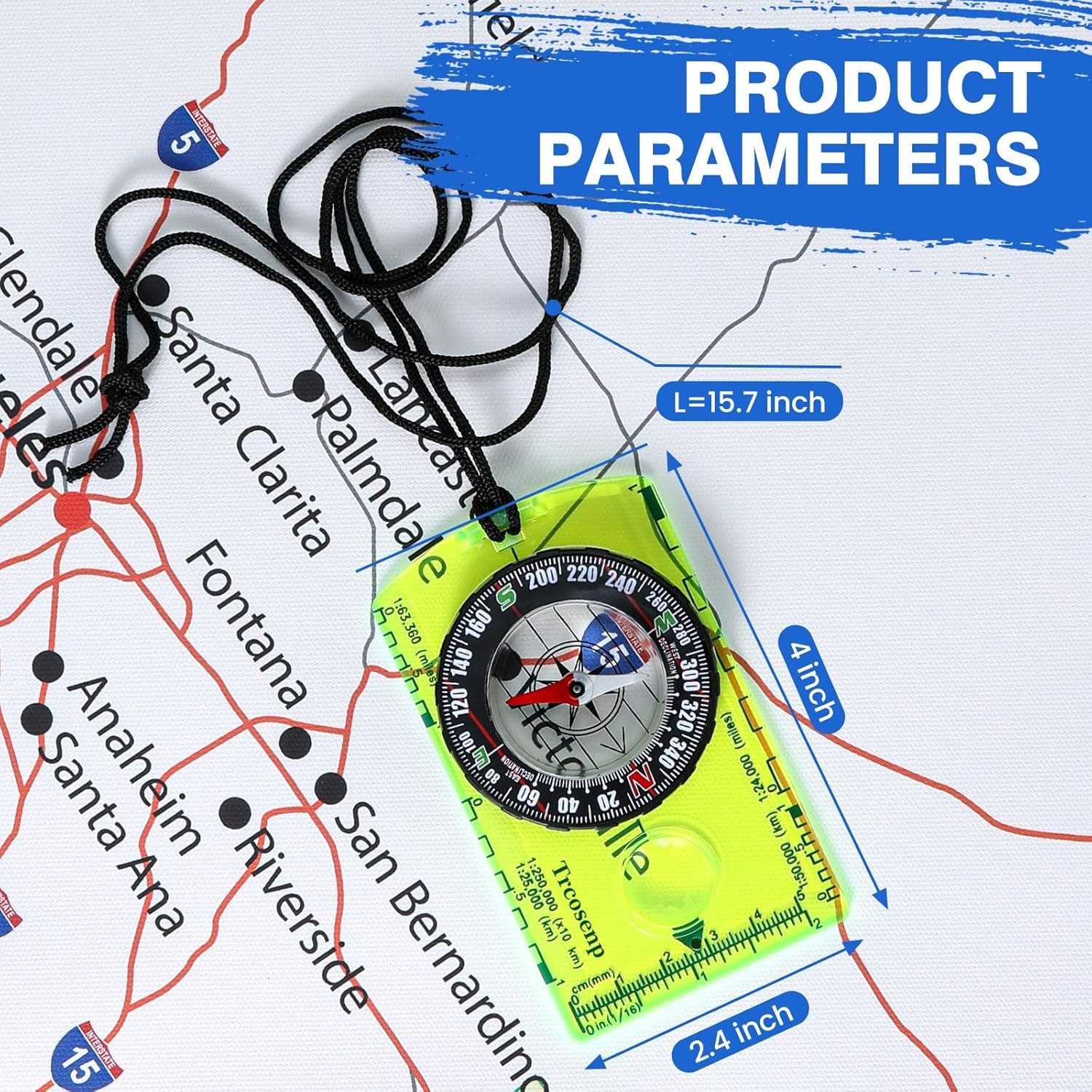 Mini Compass Hiking Survival Orienteering Small