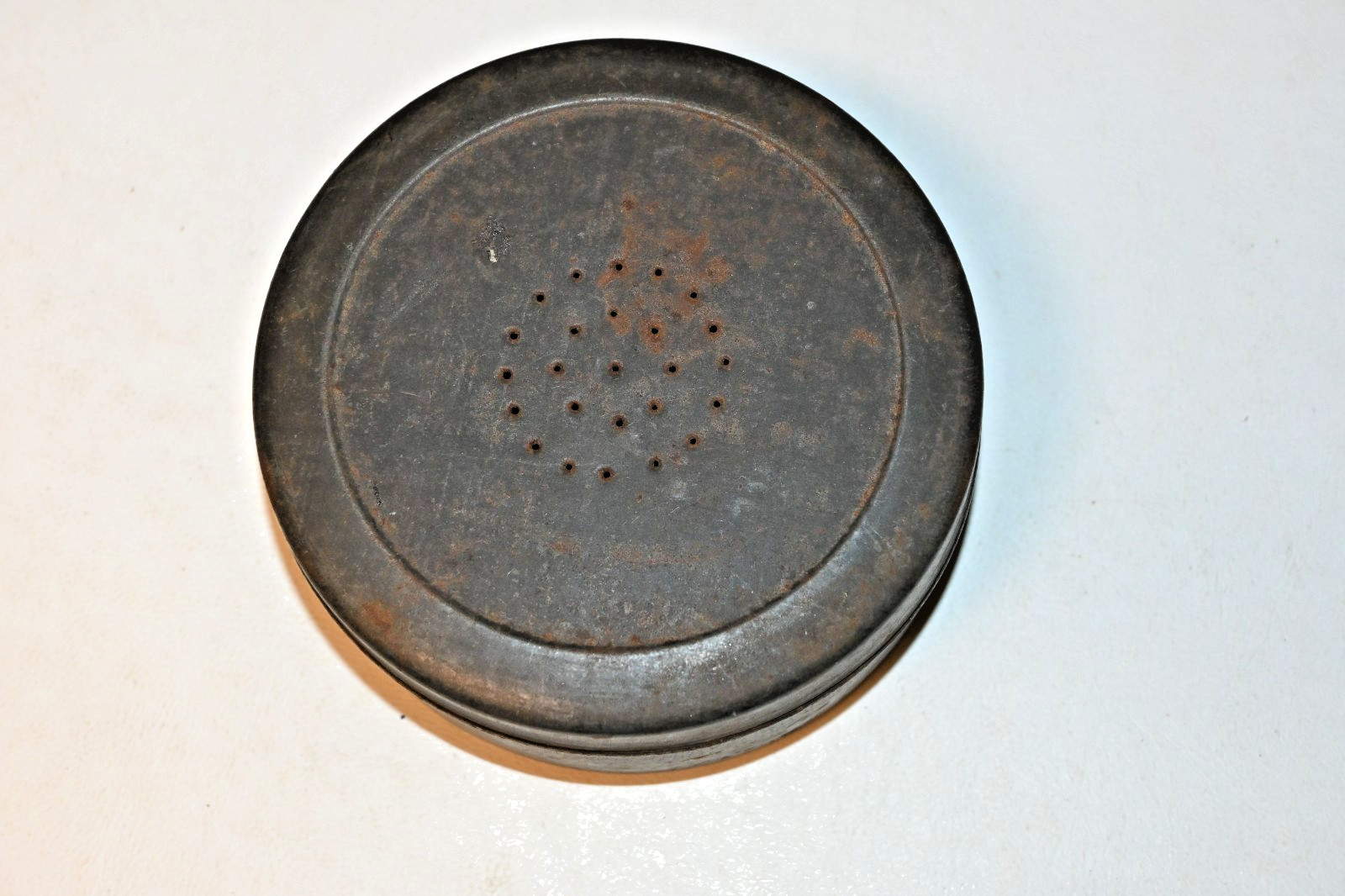 Vintage Cricket Grasshopper Live Bait Metal Container