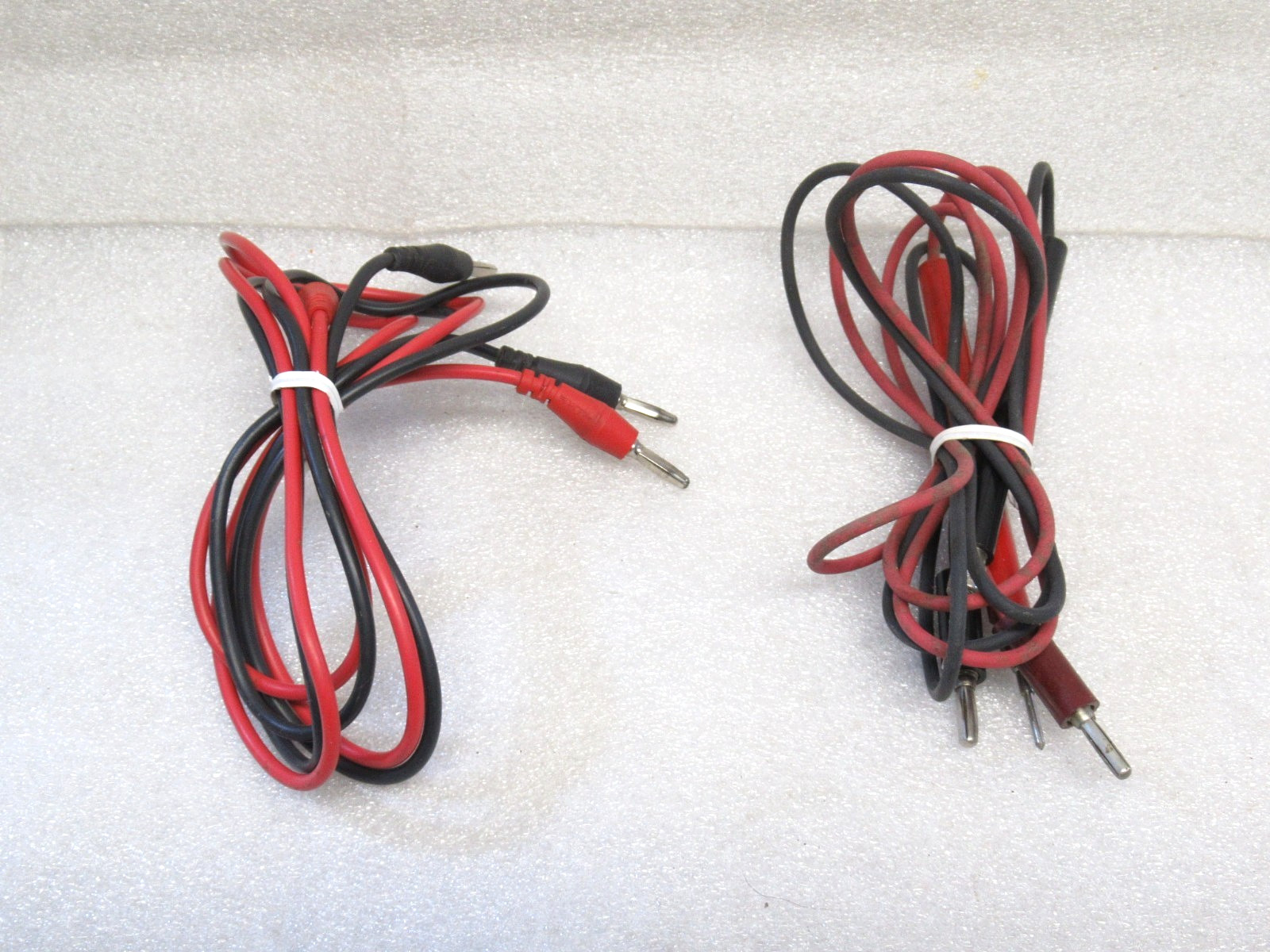 FLUKE DOUBLE MALE BANANA LEADS * GENUINE FLUKE & OTHER BRAND TEST LEADS