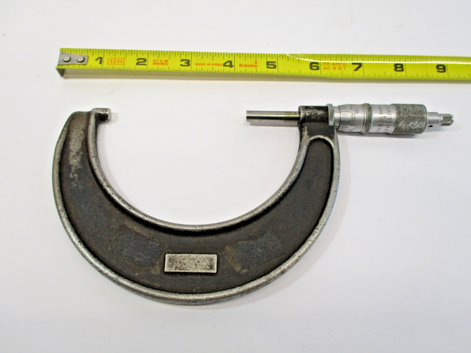 CRAFTSMAN 3" - 4" Micrometer DJ .001" Grads Ratchet, Lock, Off .0005" in VGC