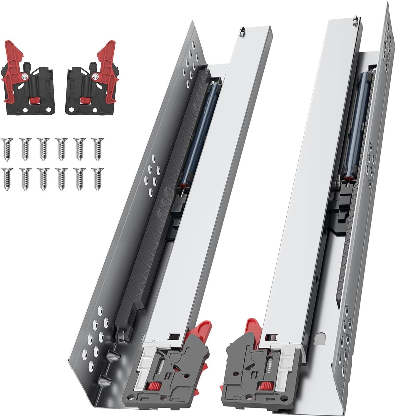 Full Extension Bottom Mount Slides - 100lb Capacity