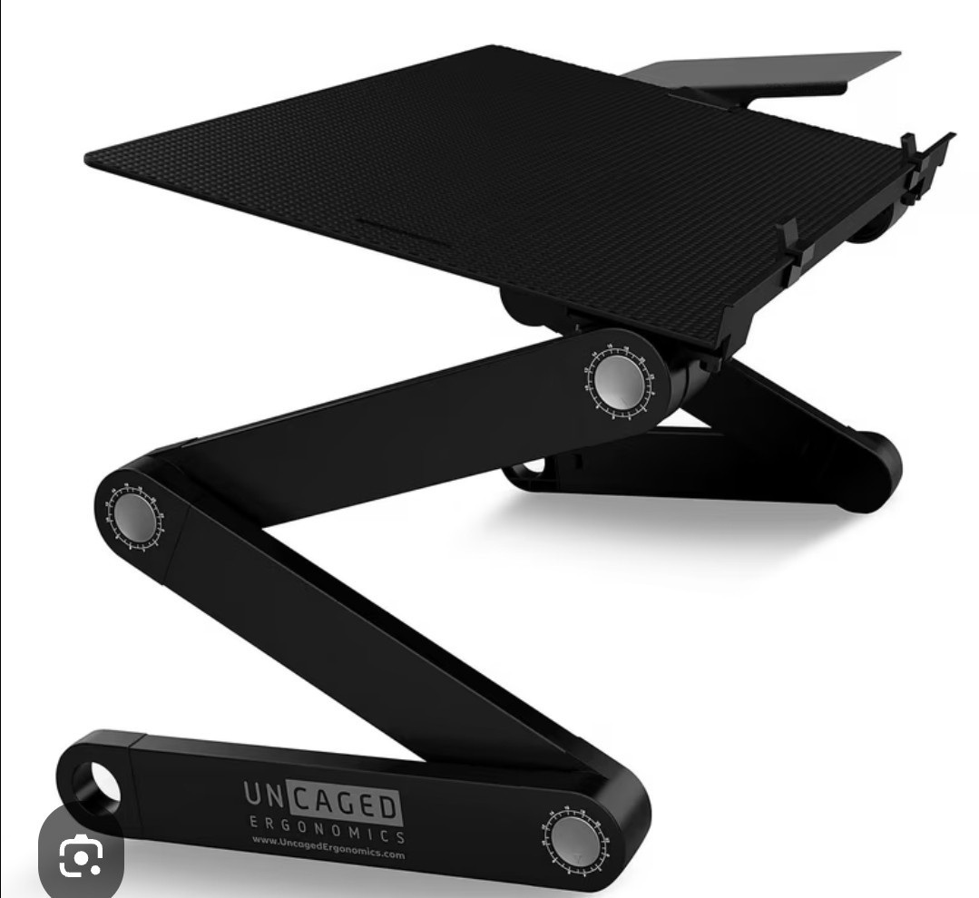 Tech Impressions Adjustable Portable Laptop Stand w/ Mouse Tray New In Box