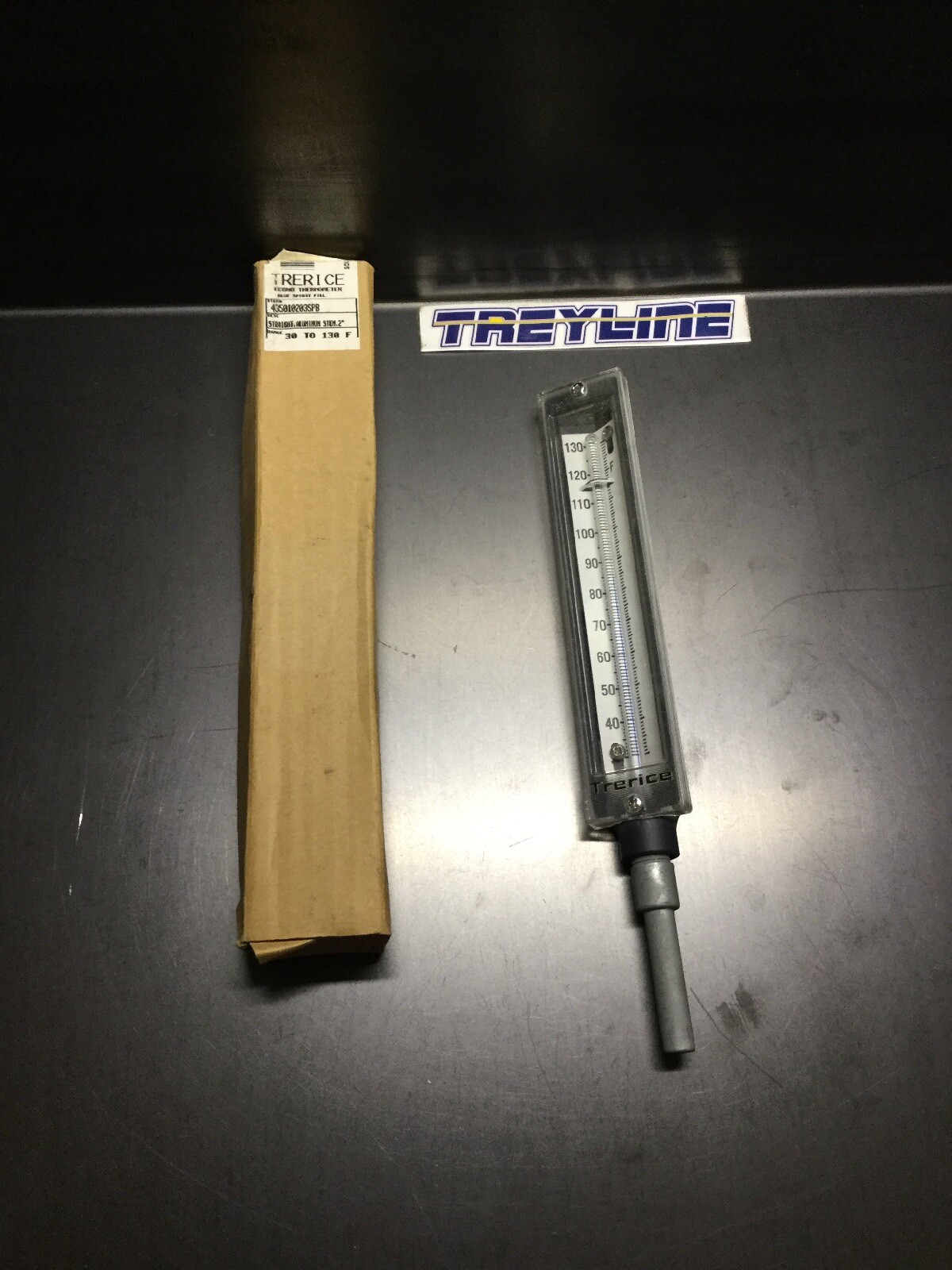 NEW, TRERICE, 435010203SPB, INDUSTRIAL THERMOMETER, 30-130 DEGREE F. (20D-4)