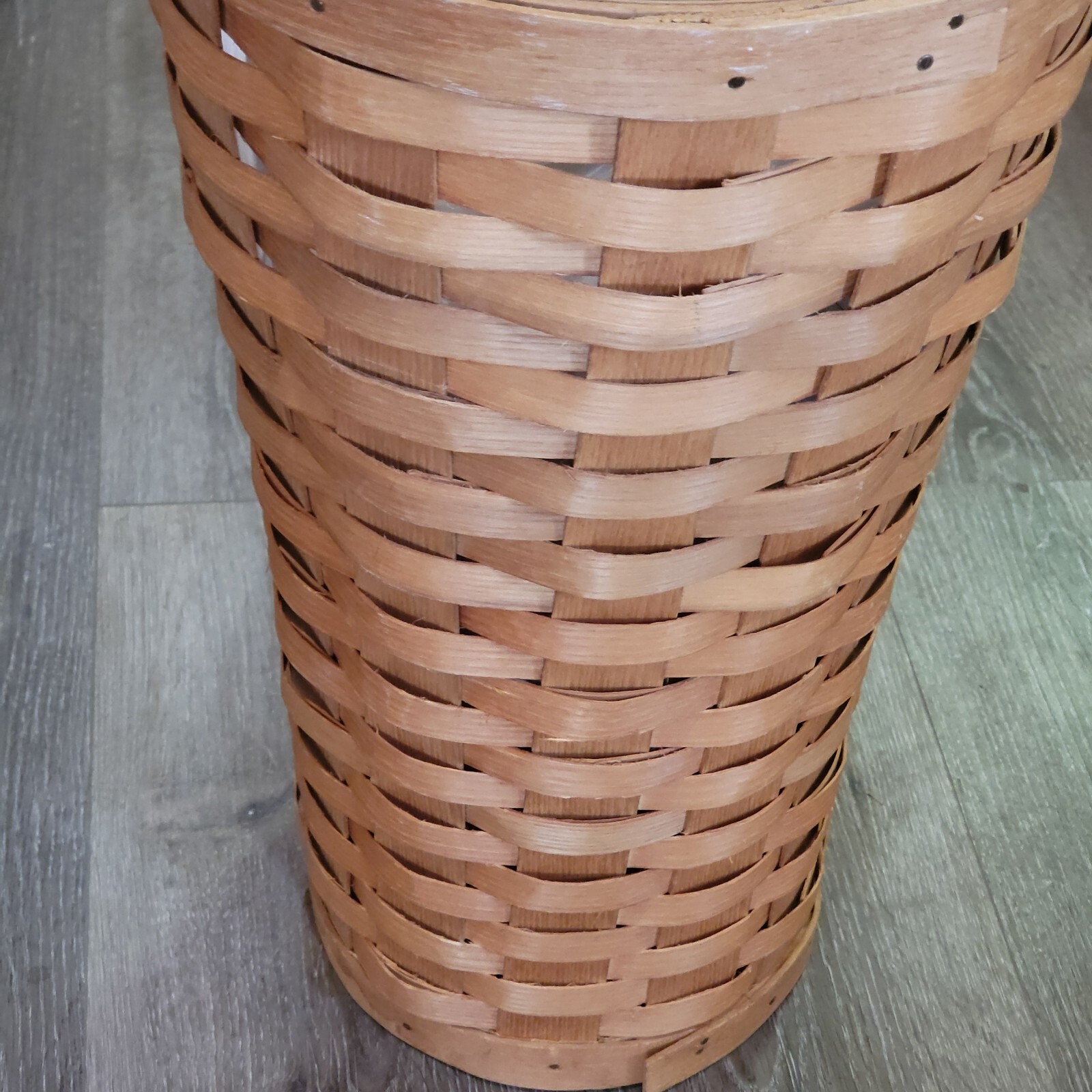 Peterboro Basket Co Umbrella / Planter 18"x10" Basket And Clear Plastic Insert