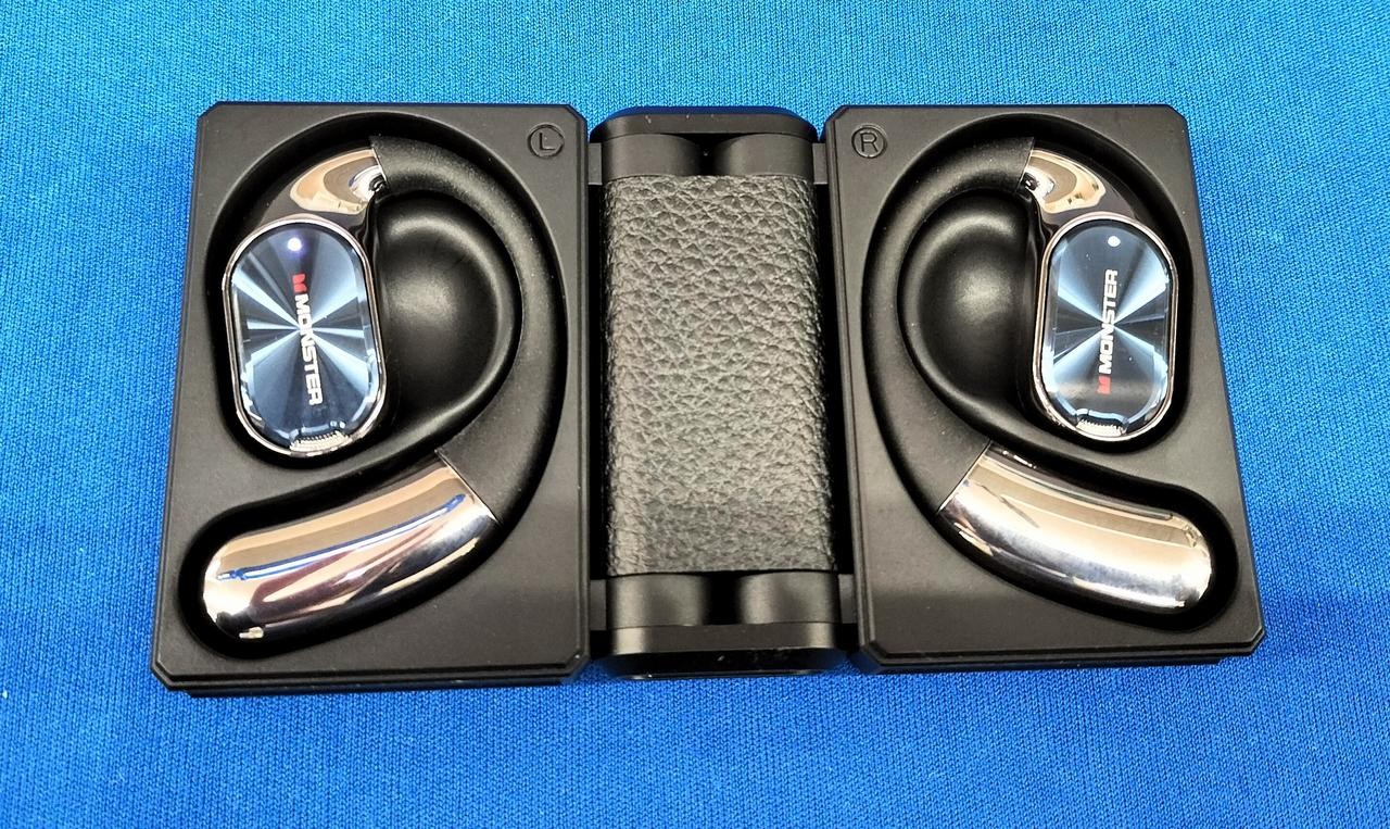 Monster AC530 MH22248 Open Ear Bluetooth Wireless Earphones Type-C Black