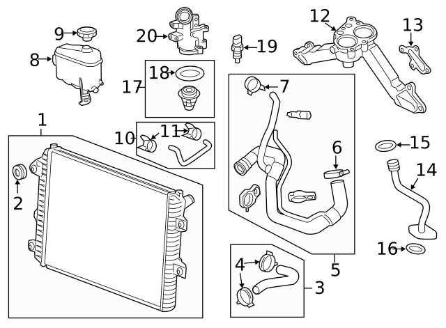 Genuine GM Thermostat Bypass Pipe Seal 94011602