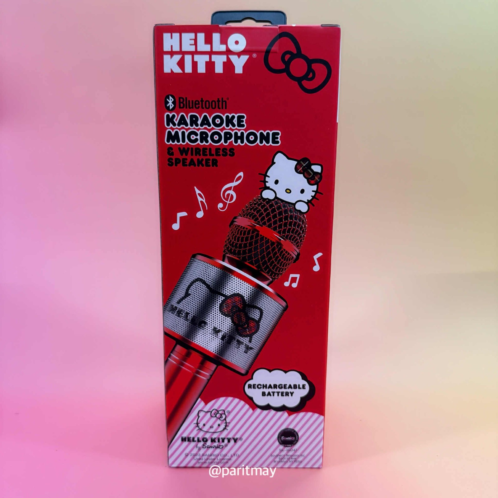 HELLO KITTY Sanrio BLUETOOTH KARAOKE MICROPHONE & WIRELESS SPEAKER (NEW IN BOX)