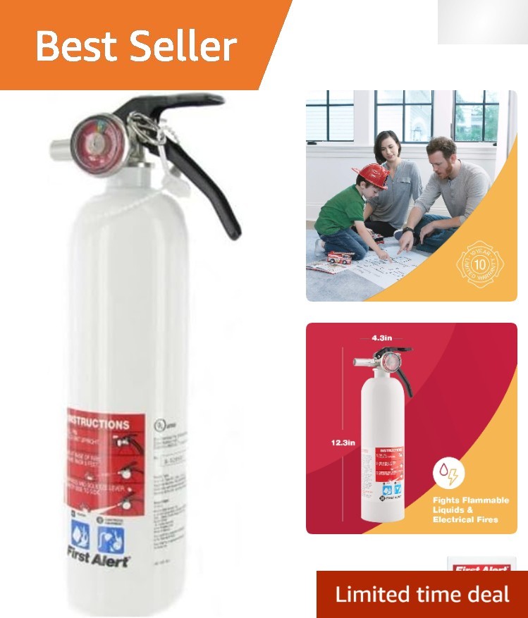 Compact & Corrosion-Resistant Fire Extinguisher for RVs - Easy To Mount & Use!