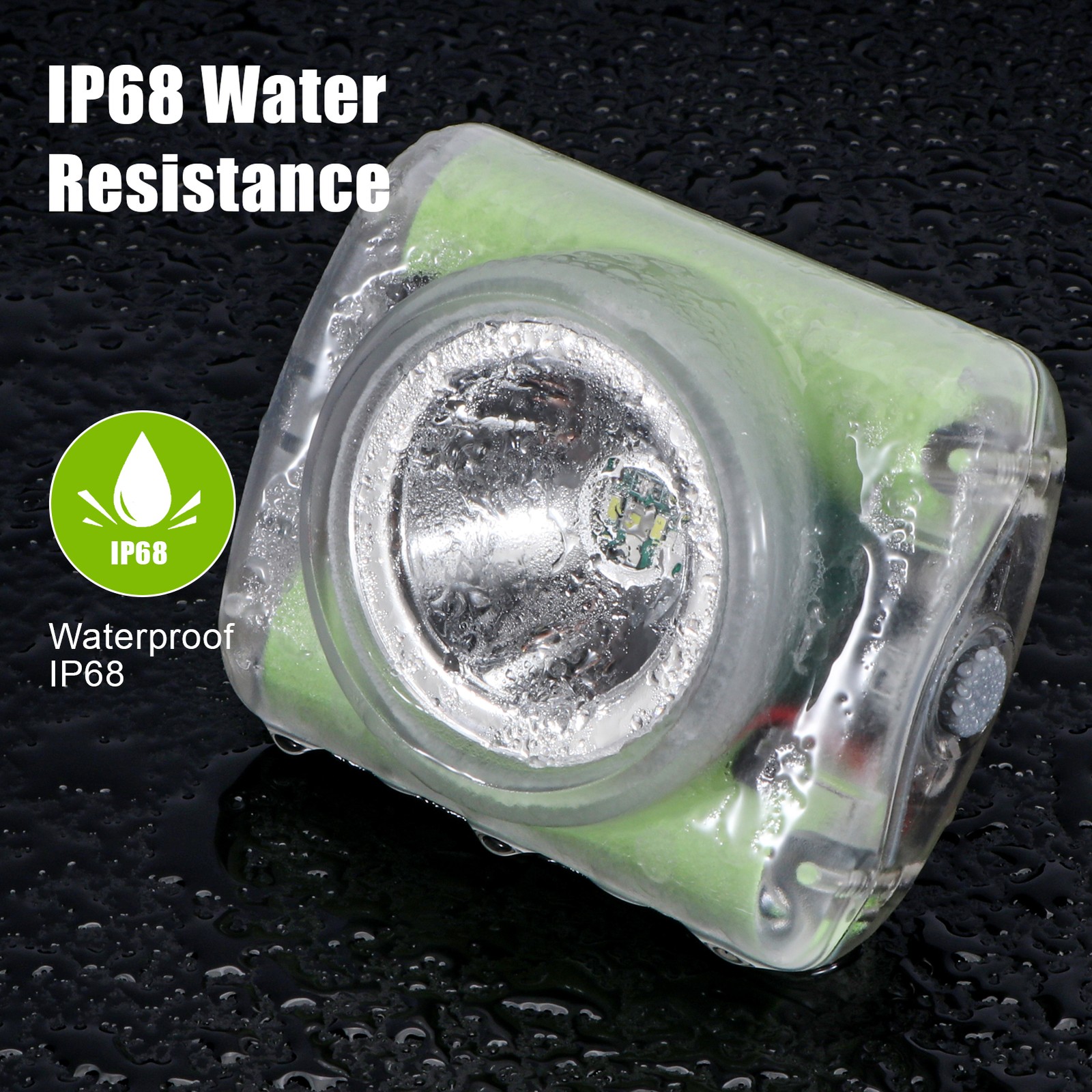 Superbright LED Rechargeable Hard Hat Waterproof Mining Light with Charger IP68