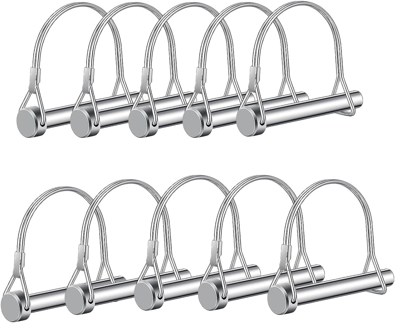 Trailer Locking Pins,Hincell 10pcs Arched Pto Pin Shaft