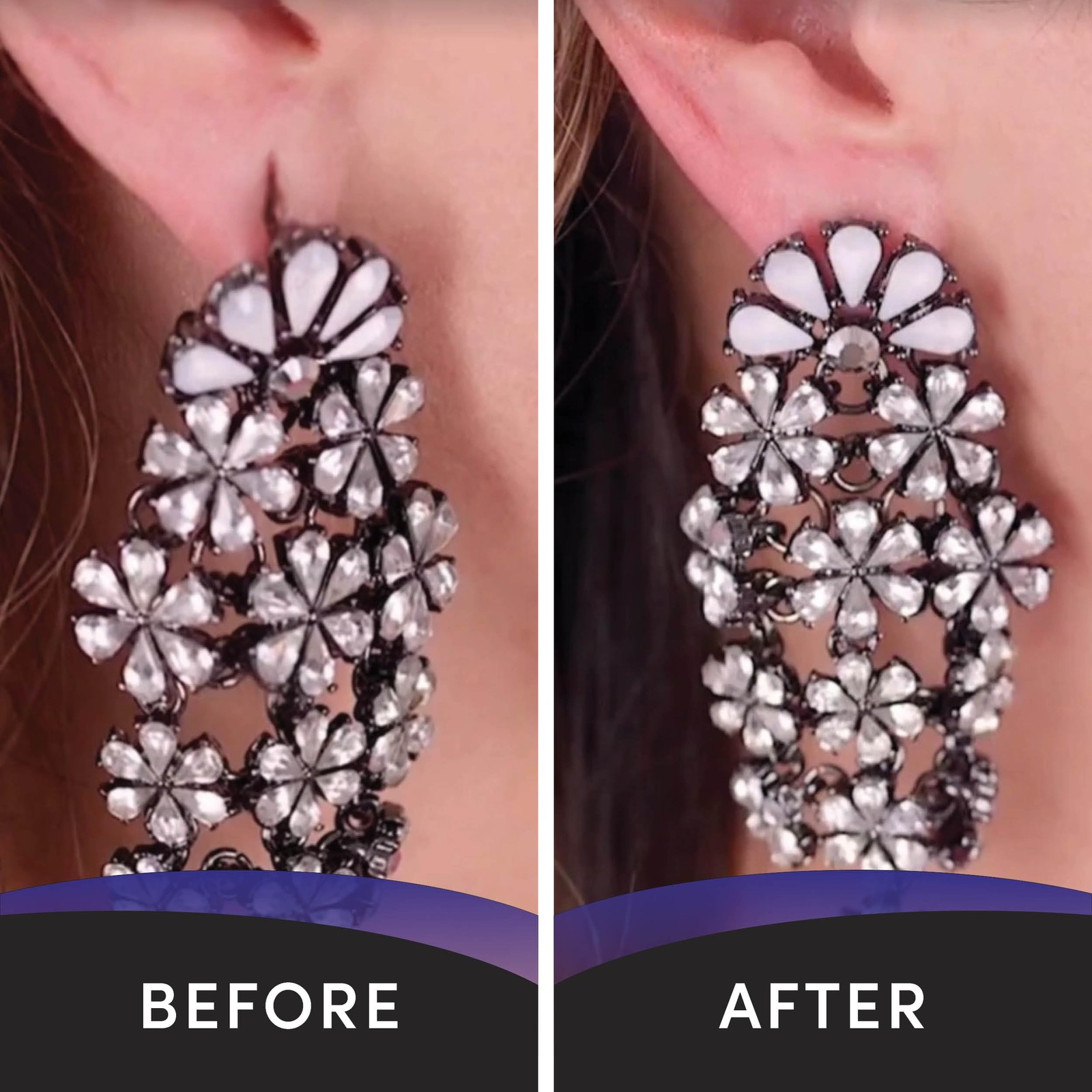 - Clear Earring Support Patches - Earring Backs For Droopy Ears - Ear Care Pr...