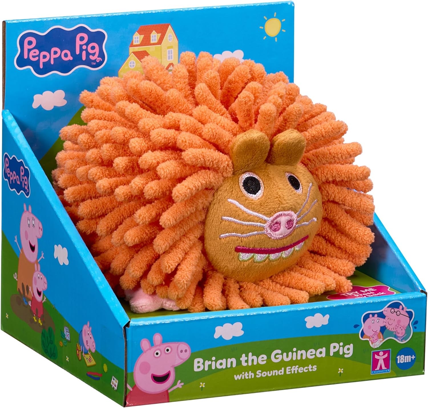 Peppa Pig Brian the Guinea Pig, Soft Plush Toy With Sound Effects *BRAND NEW*