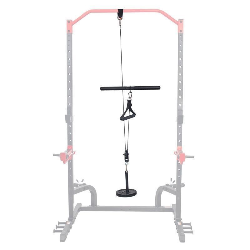 Lat Pull Down Attachment Power Rack Cages Exercise Equipment for Home Gym Set