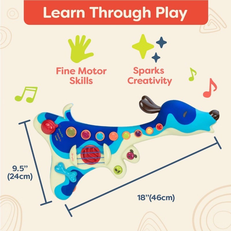 Interactive Dog Guitar - Woofer