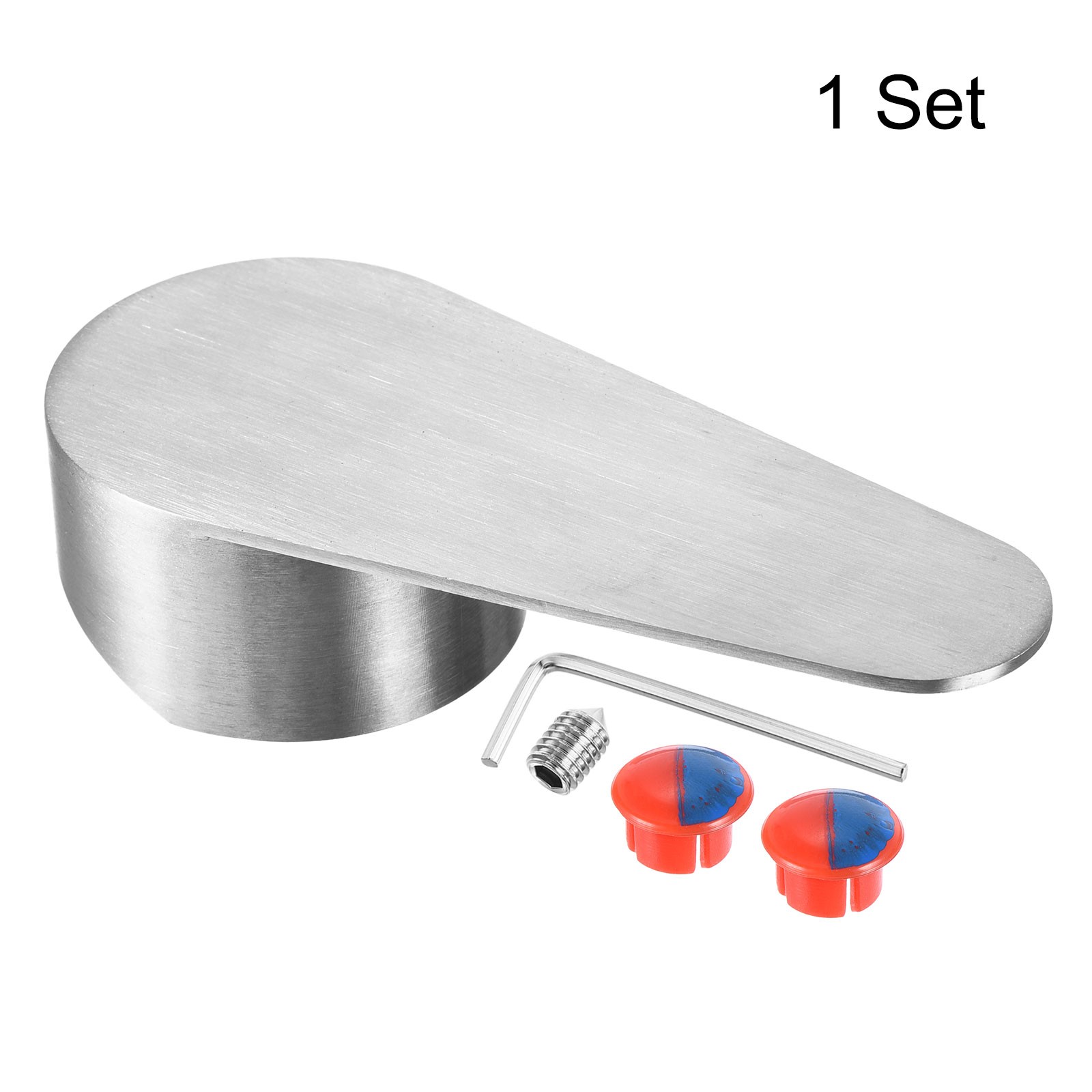 35# Single Lever Faucet Handle for Kitchen 4"x1.7" Silver