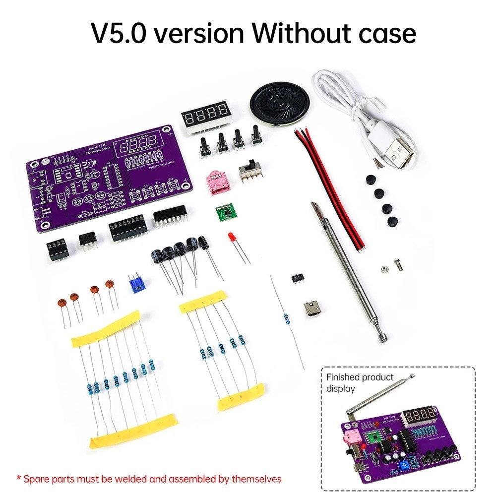 FM Radio Kit Soldering Practice Kit for Beginner STEM Educational Training Kit