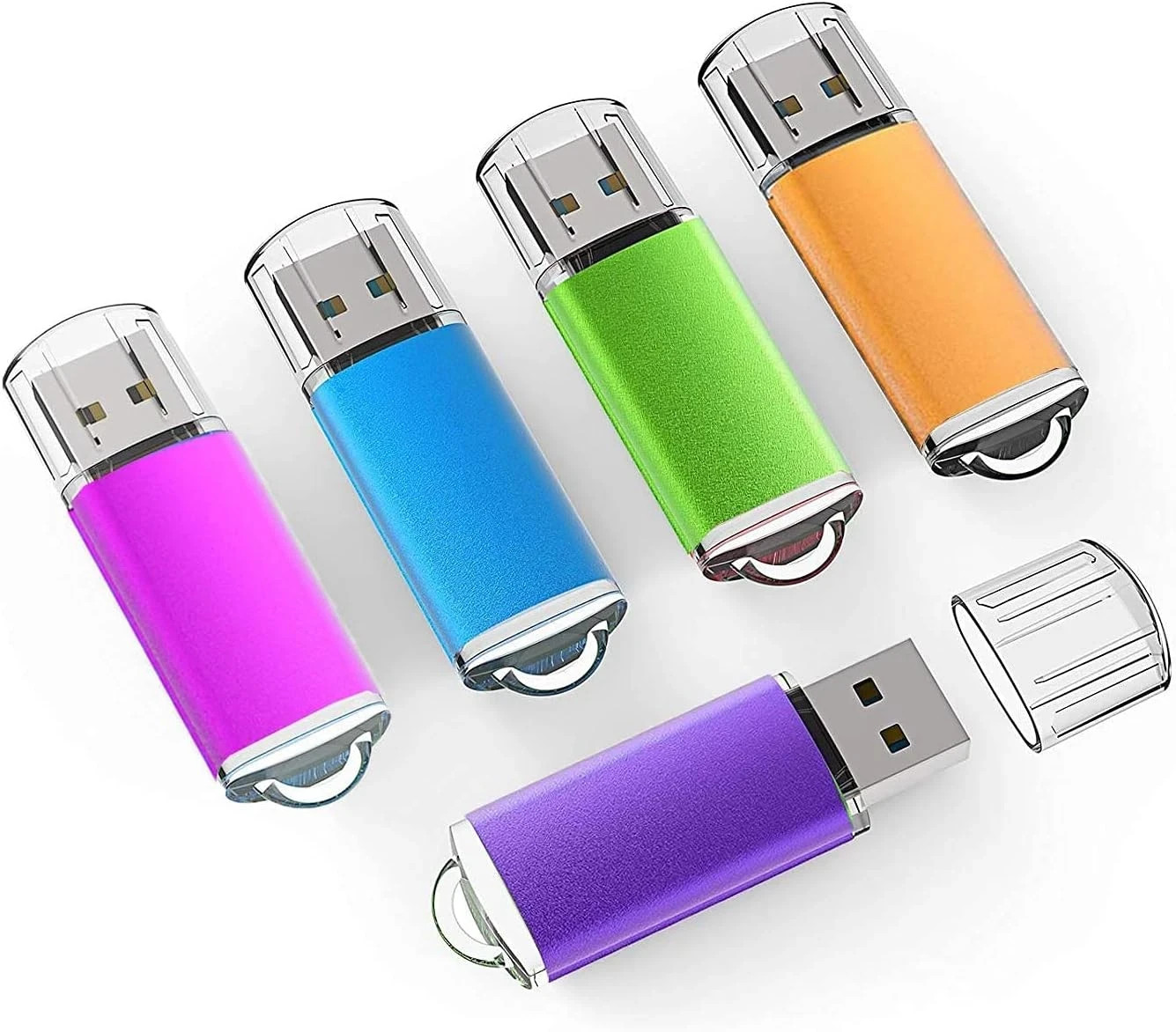 K&ZZ 5 Pack 64GB Flash Drive 64 GB USB Flash Drives USB 2.0 Thumb Drive Gig Zip