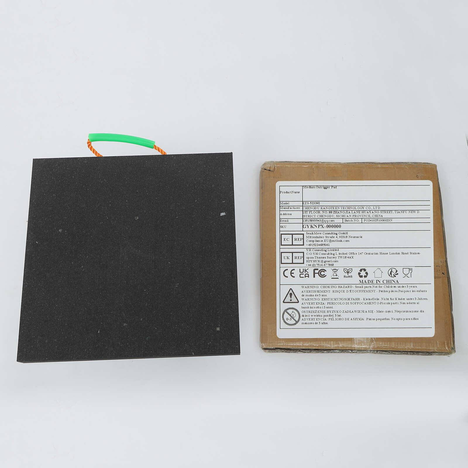 Medium Size Support Pad Heavy Duty Stabilizing Block Square Support Pad w/Handle
