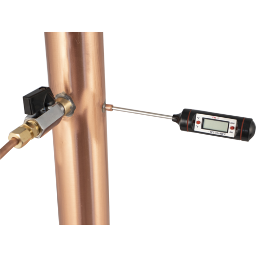 AlcoEngine Copper Reflux Still Top w/ Barb Connections - for Digiboil, BrewZilla