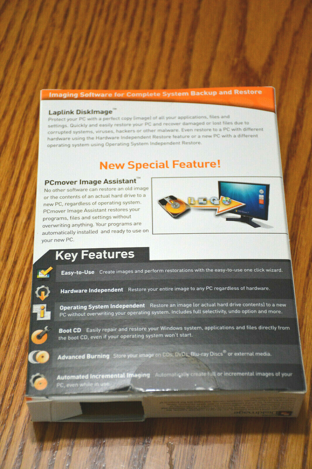 Brand new, sealed, Laplink Disk Image Backup & Recovery Software.