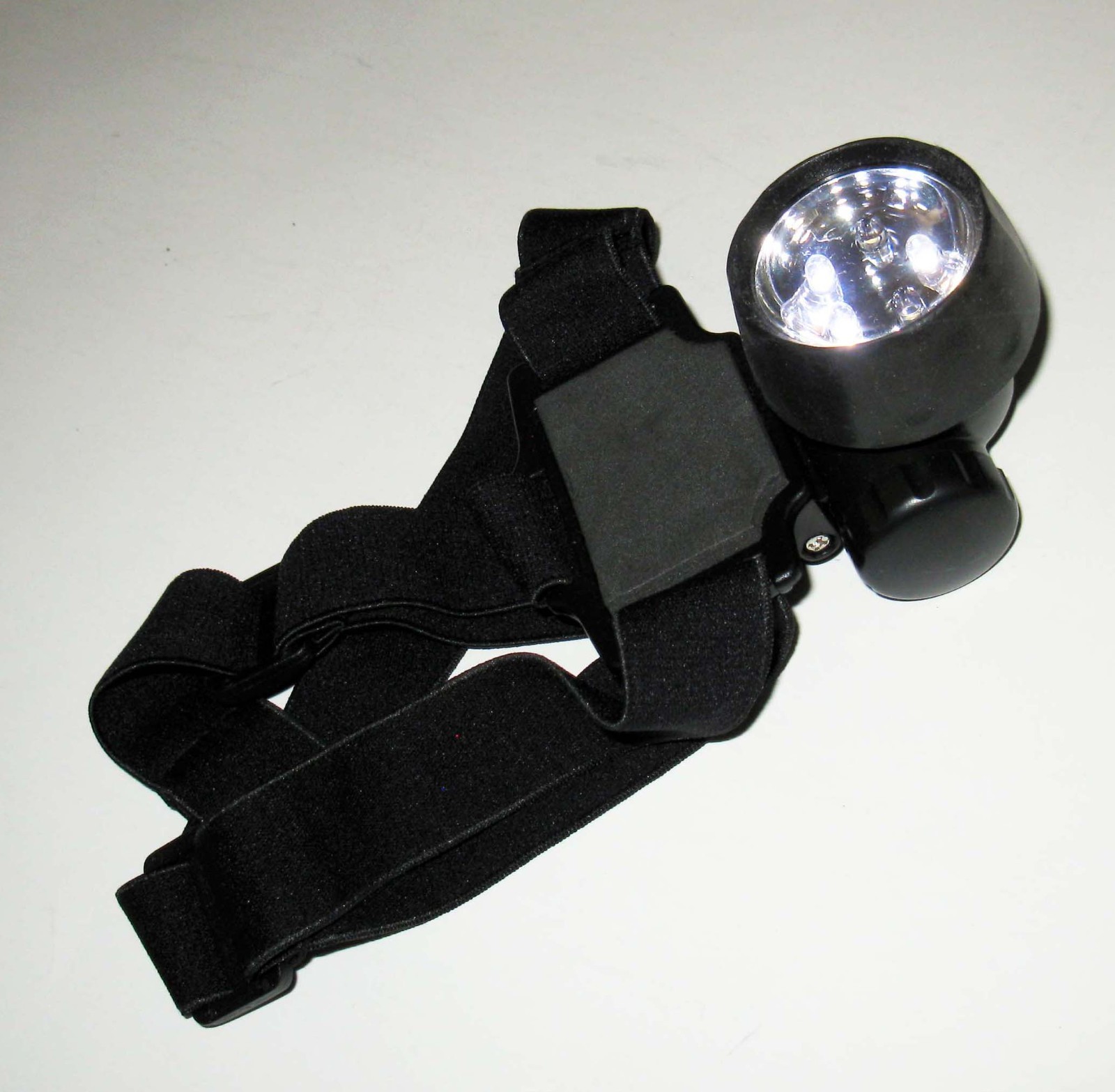 Cyclops LED Round Headlamp Headlight White 2 Setting Flashlight Tested Working