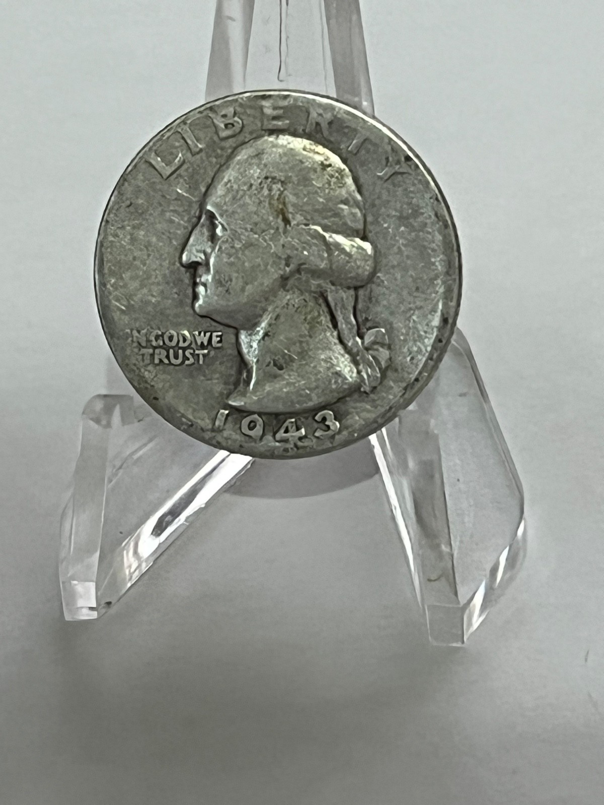 1943 (P) Philadelphia Washington Silver Quarter - Circulated  # TB102