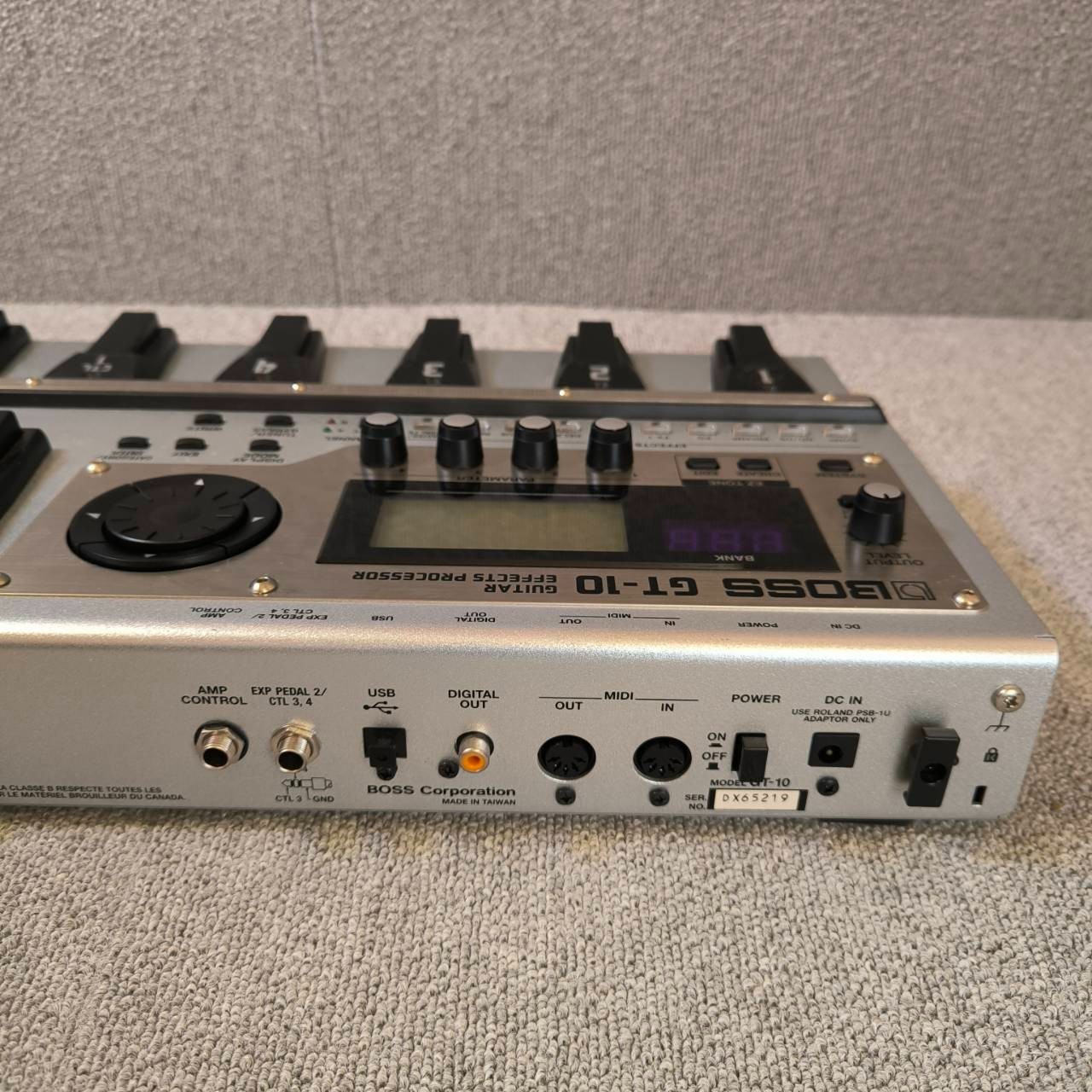 BOSS GT-10 Electric Guitar Multi Effects Pedal Effects Unit With AC Adapter