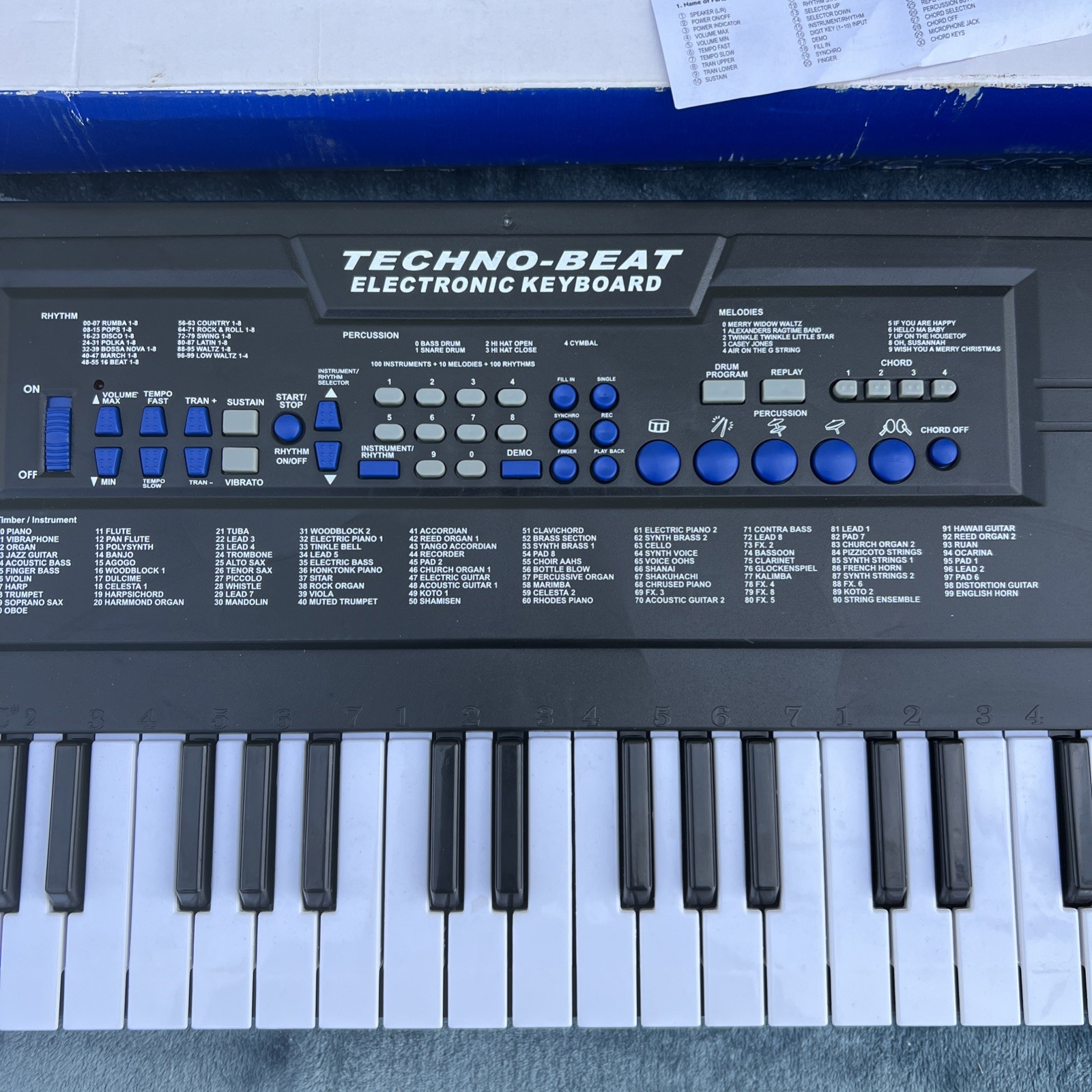 Techno Beat Electronic Keyboard Battery Operated
