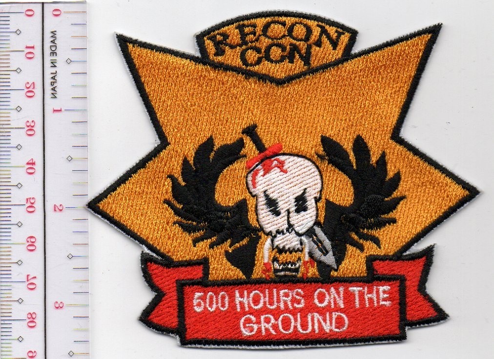 US Army Recon CCN 500 Hours on The Ground Patch NO TARIFF