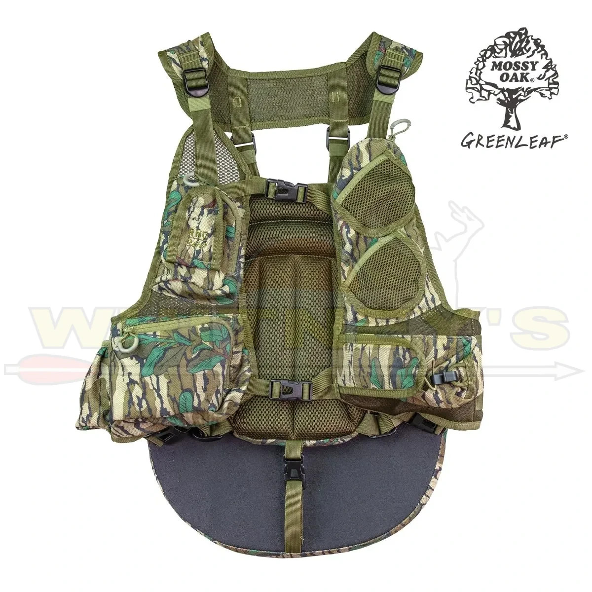 Knight & Hale Run N' Gun Turkey Vest - Mossy Oak Greenleaf - KHT0104