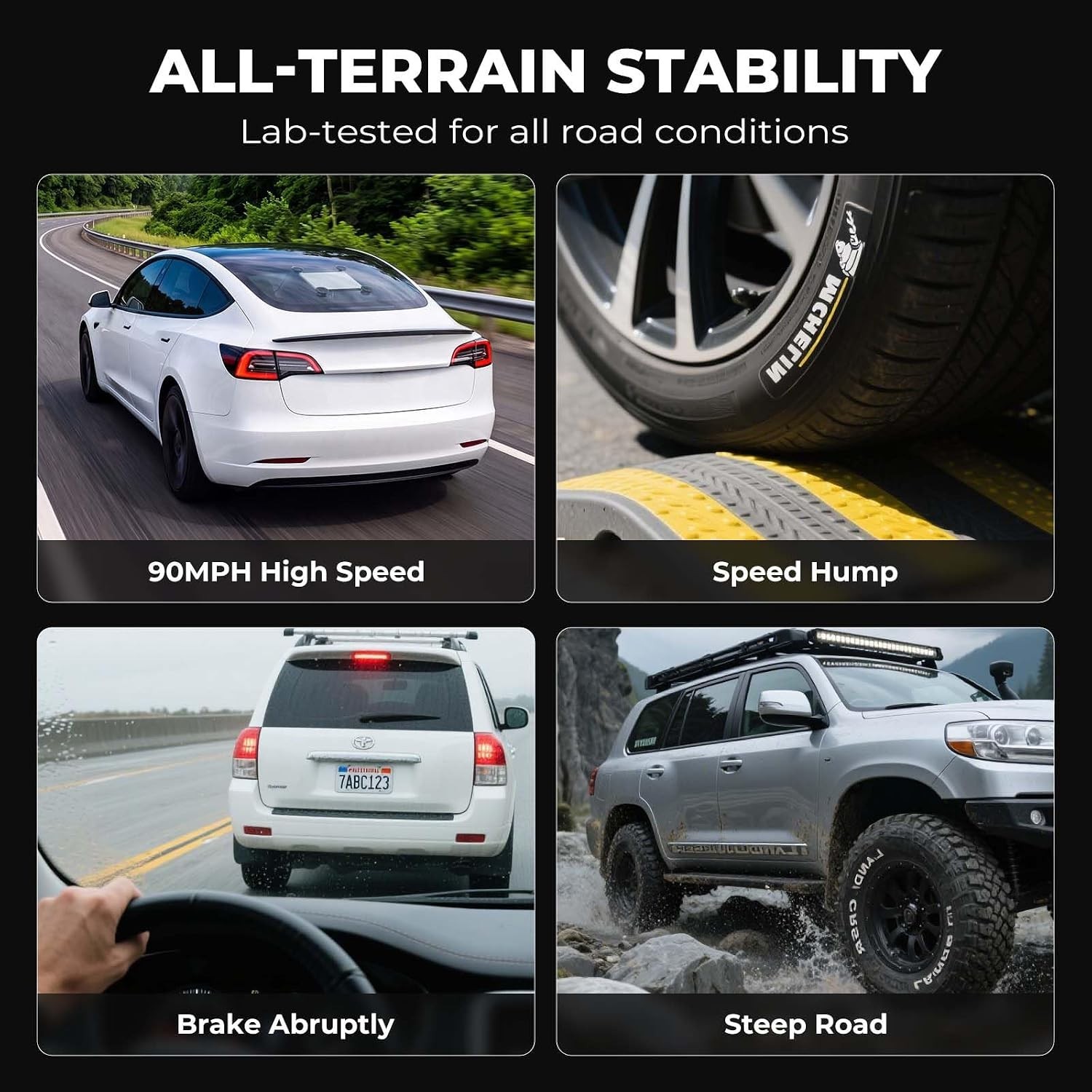 Starlink Mini Mount - Locking Suction Cup with Anti-Shake Tech, No Assembly for