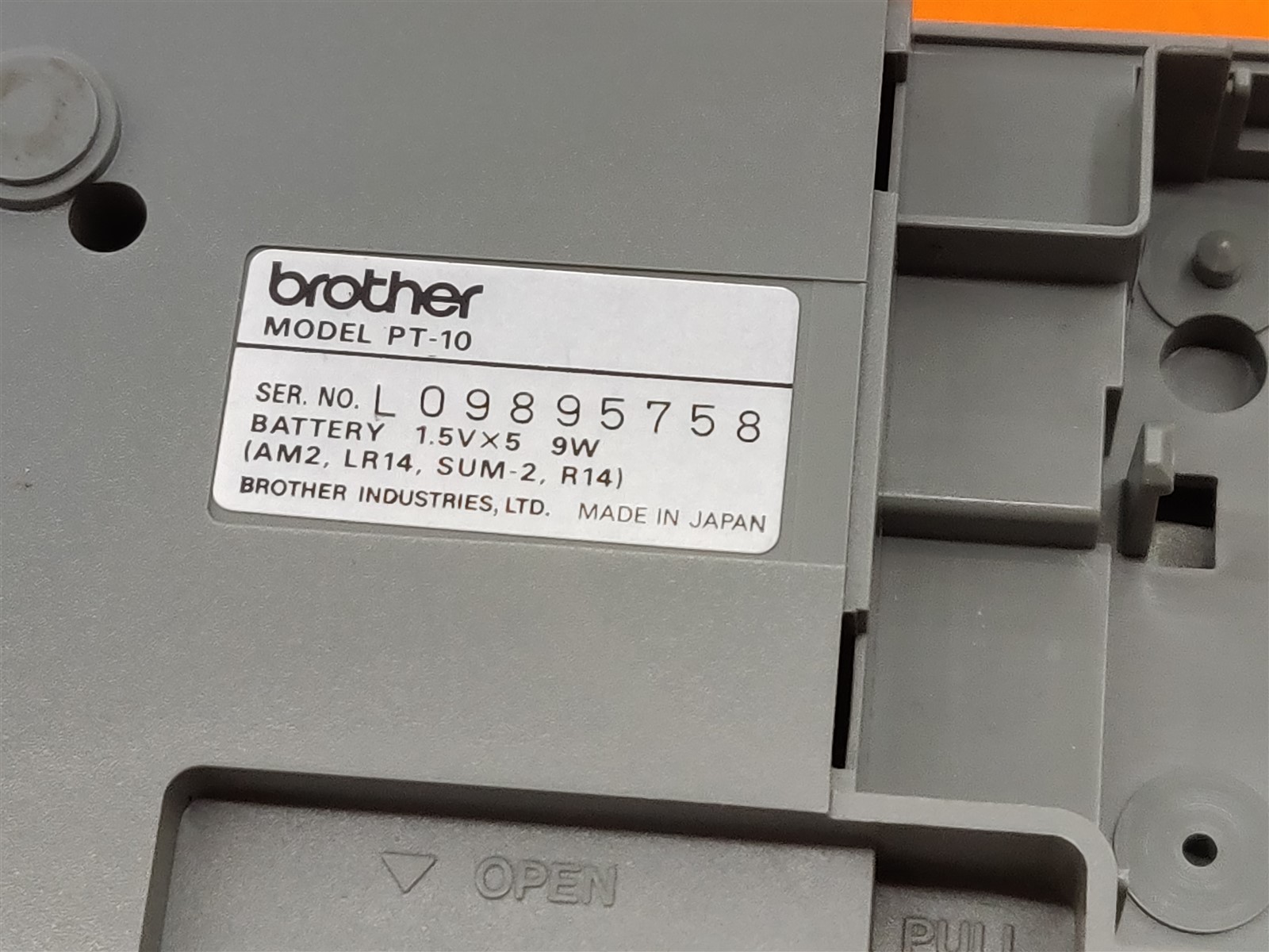 ⭐️⭐️⭐️⭐️⭐️ **AS IS - UNTESTED** 1990 Brother P-Touch III (PT-10) w/ User Guide