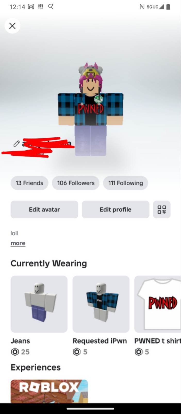 Old rblx acc