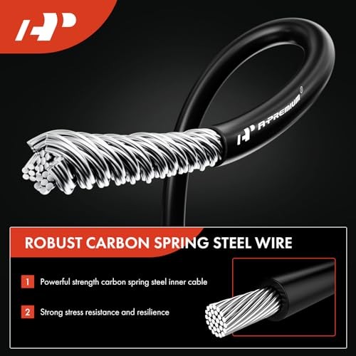 Rear Passenger Side Parking Brake Cable Assembly Compatible with Dodge