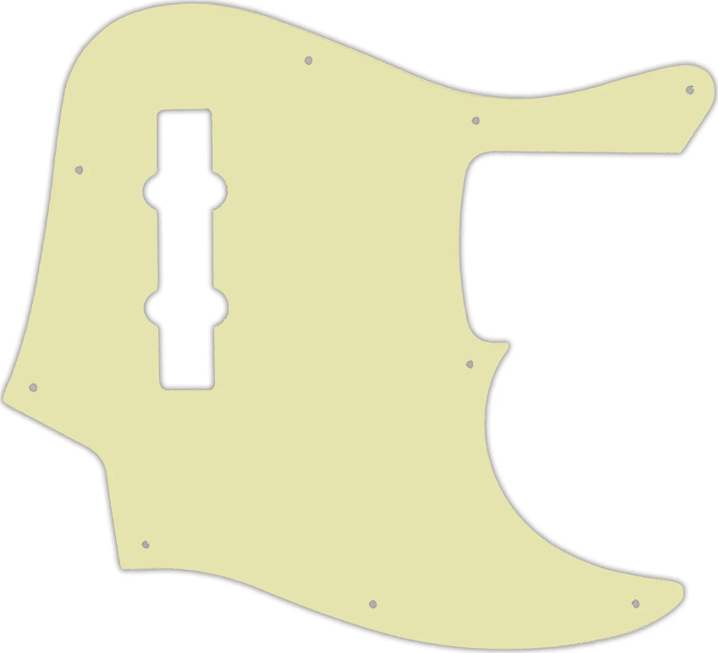 WD Custom Pickguard For Fender American Elite Jazz Bass #34S Mint Green Solid