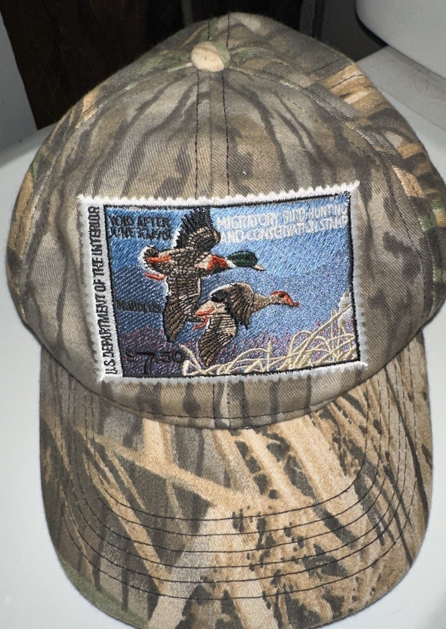 Ducks Unlimited Camouflage Cotton Ball Cap w/ Migratory Bird Stamp Patch