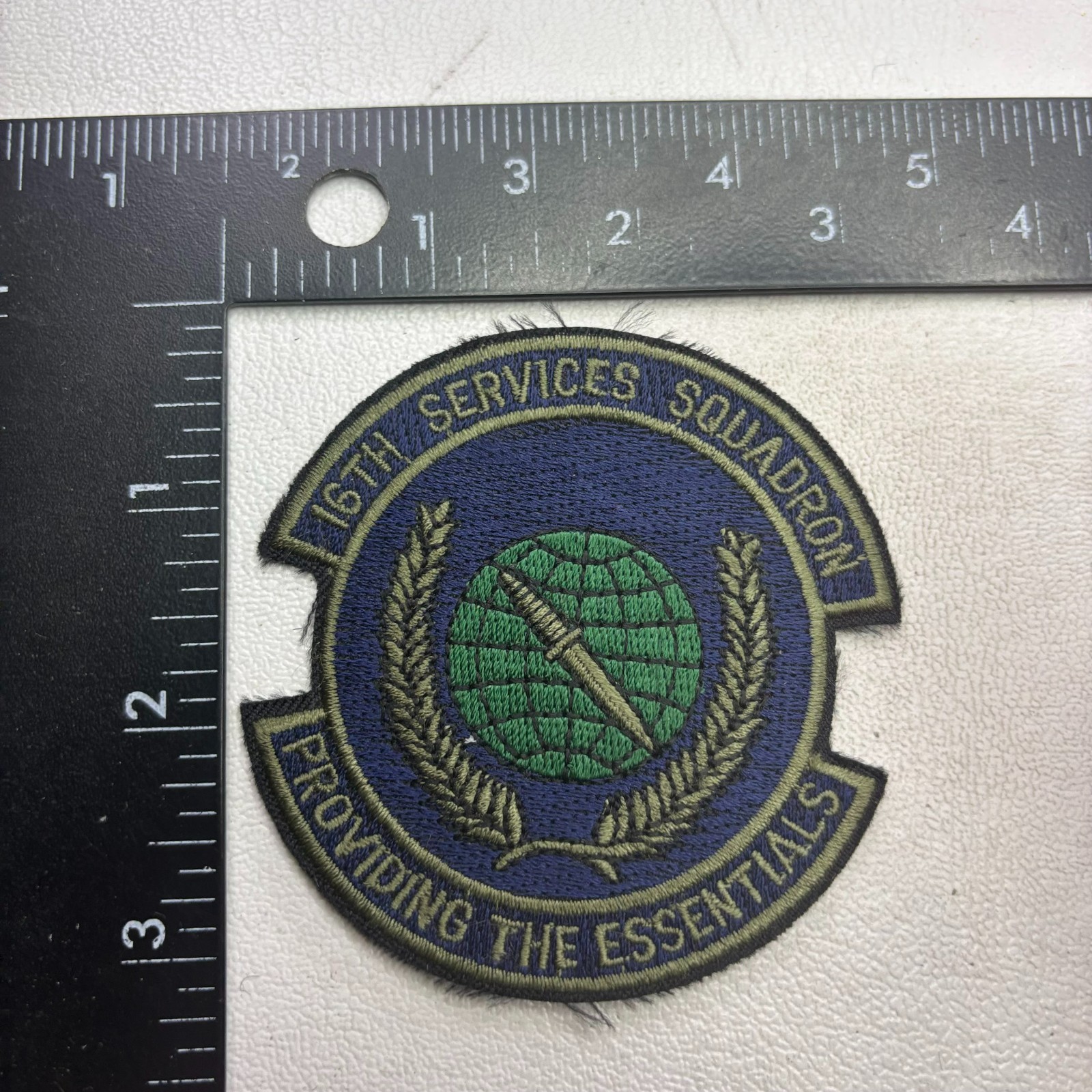 US Air Force Subdued 16TH SERVICES SQUADRON Patch Military 60TZ