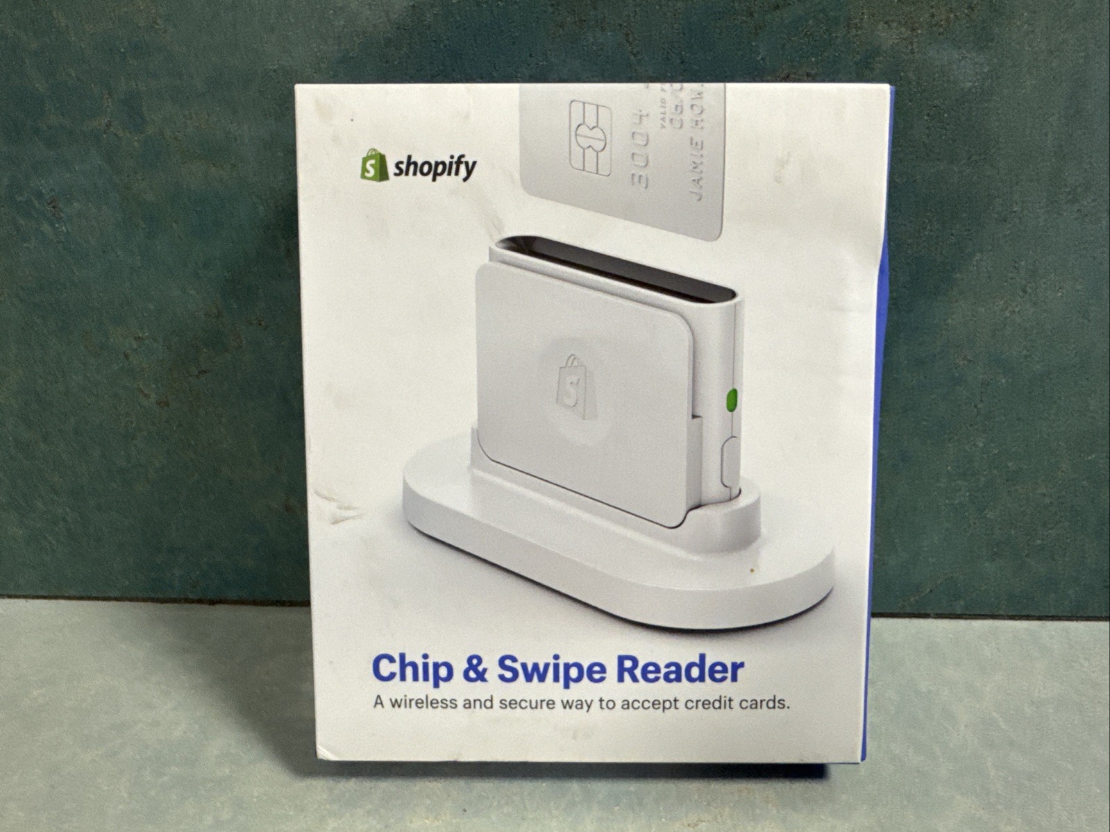 Shopify Chip and Swipe Credit Card Reader Wireless White Model S1701 - NEW