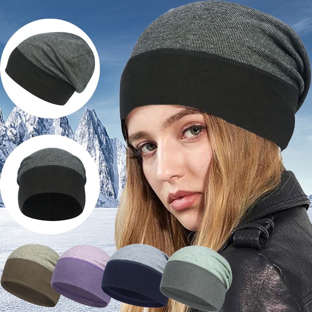Winter Coldproof Hat Warm pile cap Beanie Sleep Hat for Outdoor Sports Running
