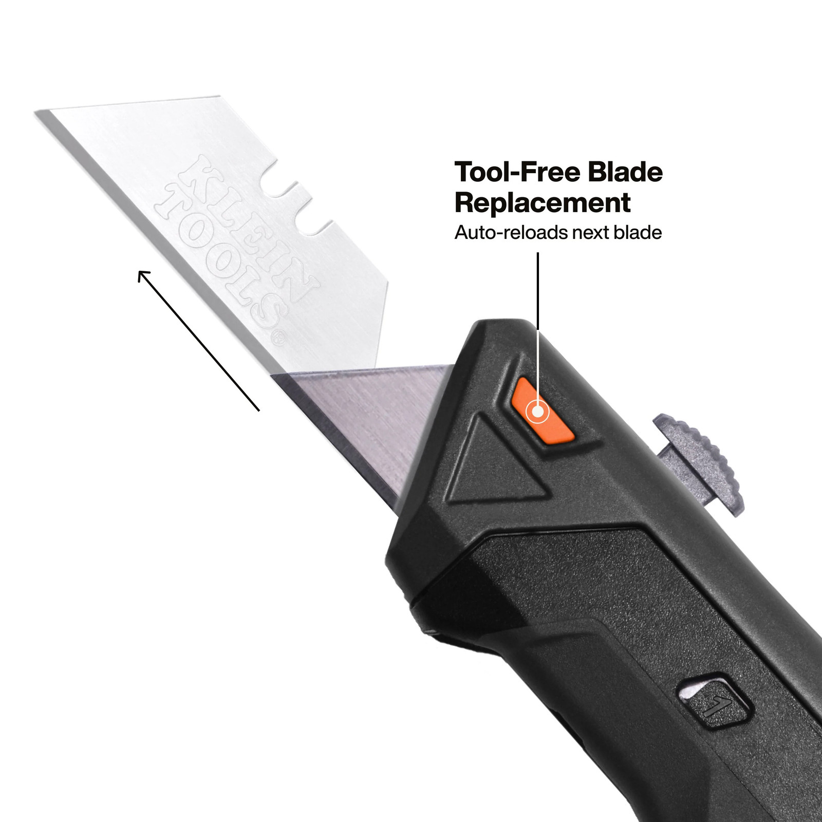 Klein Tools 44308 Auto-Loading Retractable Utility Knife with Dual-Sided Blade