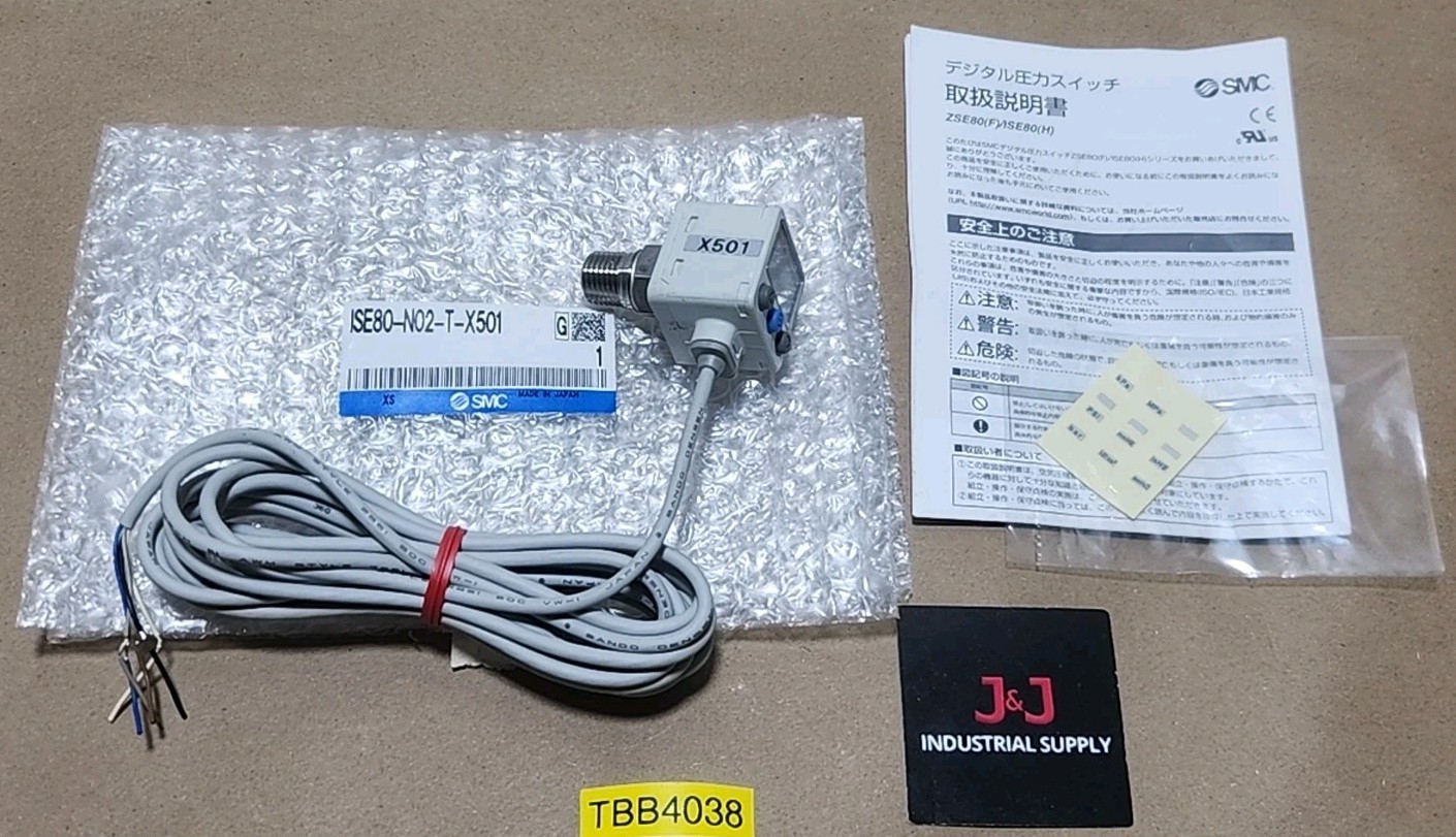 *NEW SURPLUS* SMC ISE80-N02-T-X501 Pressure Switch 12~24Vdc Class 2 + Warranty!