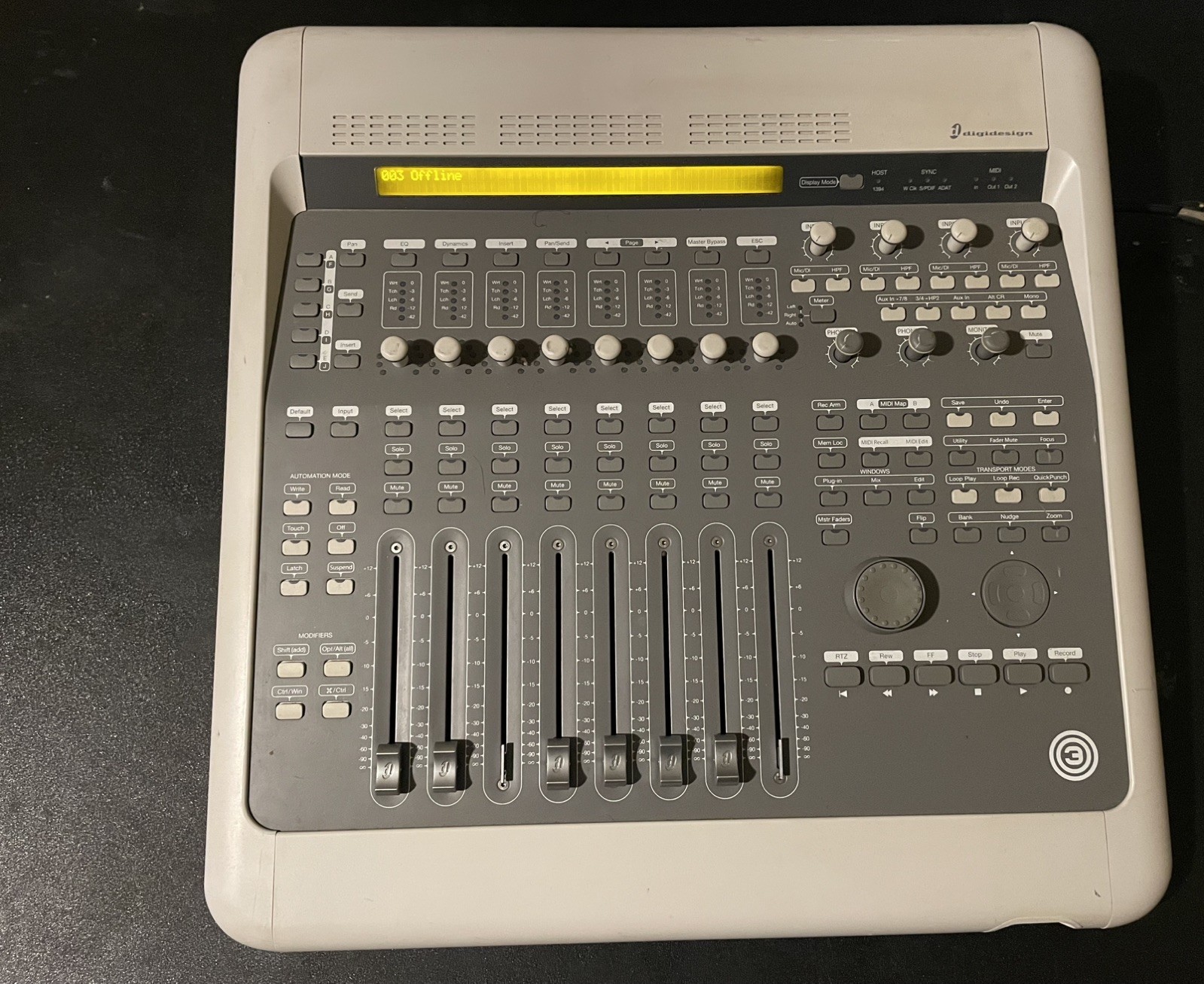 Digidesign 003 Console Audio Mixer Interface