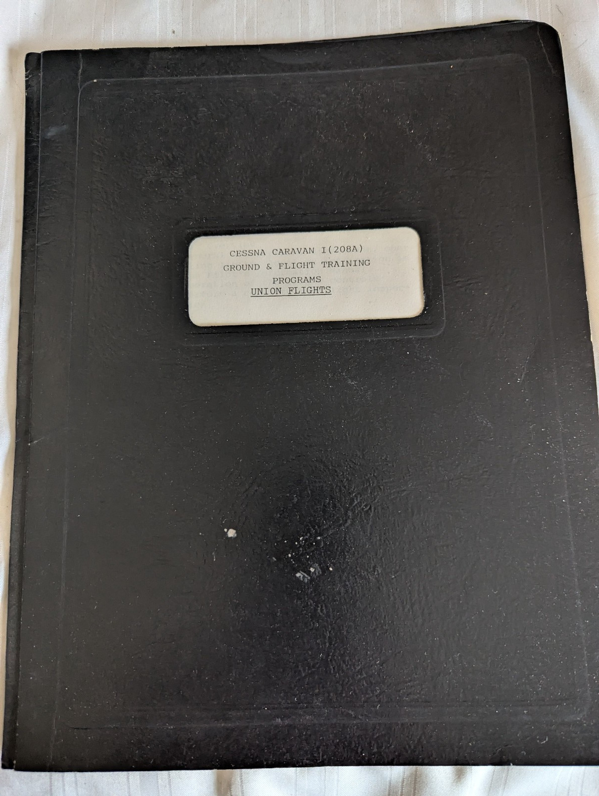 1985 Union Flights Cessna Caravan I (208A) Ground Flight Training Program folder