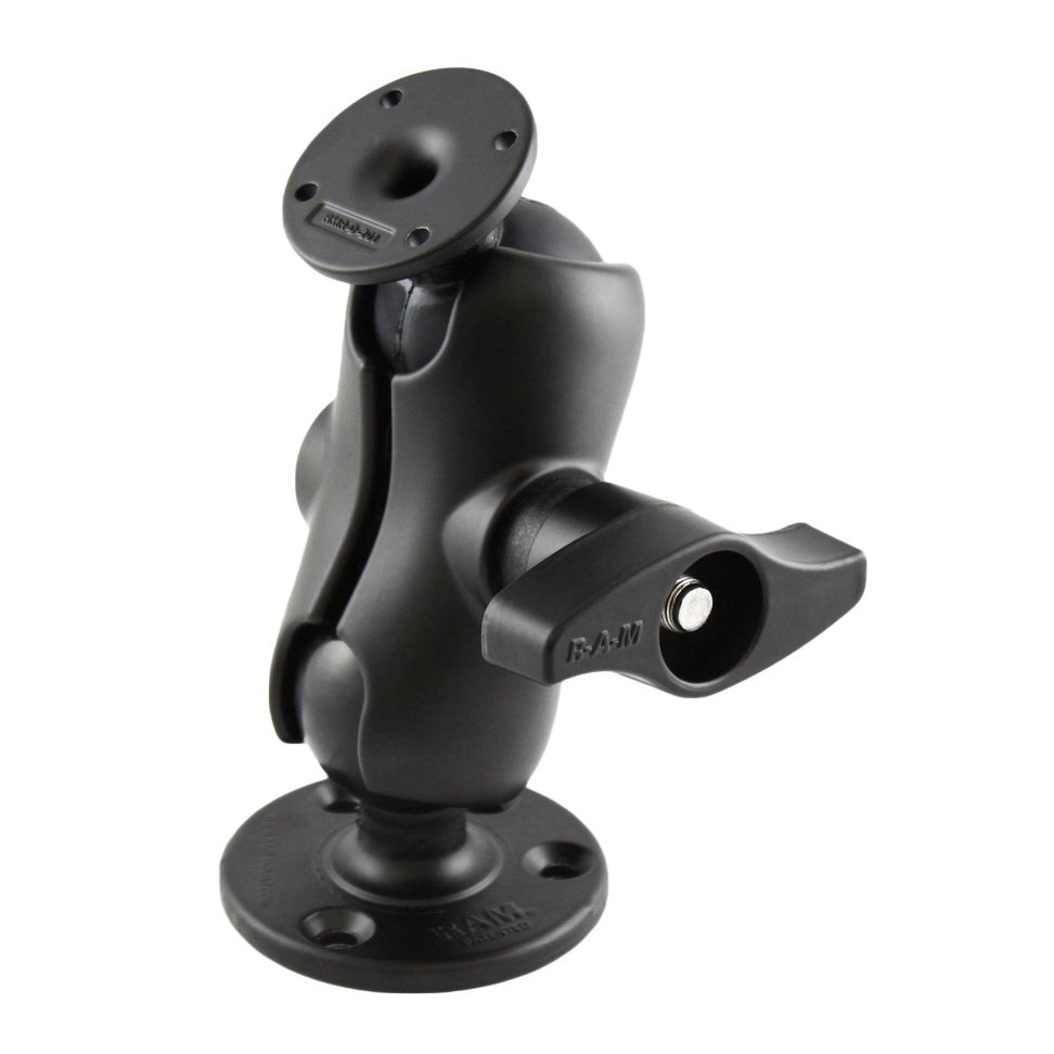 RAM-D-101-C-254U  RAM Ball Mount with Round AMPS Plate and Larg...